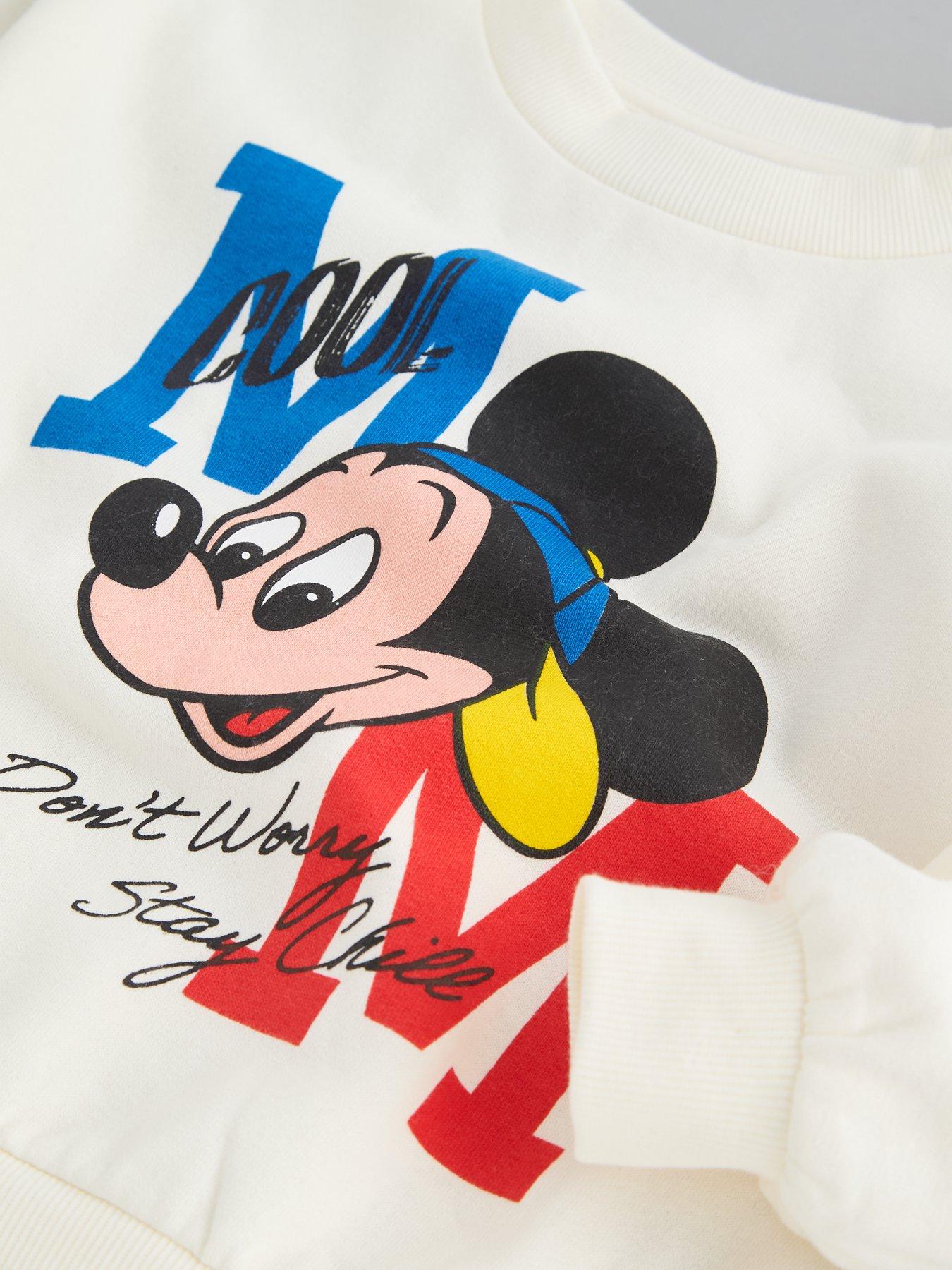 Image 3 of 4 of The Very Collection Disney Mickey Mouse Cool Stripe Bottom Sweat Set