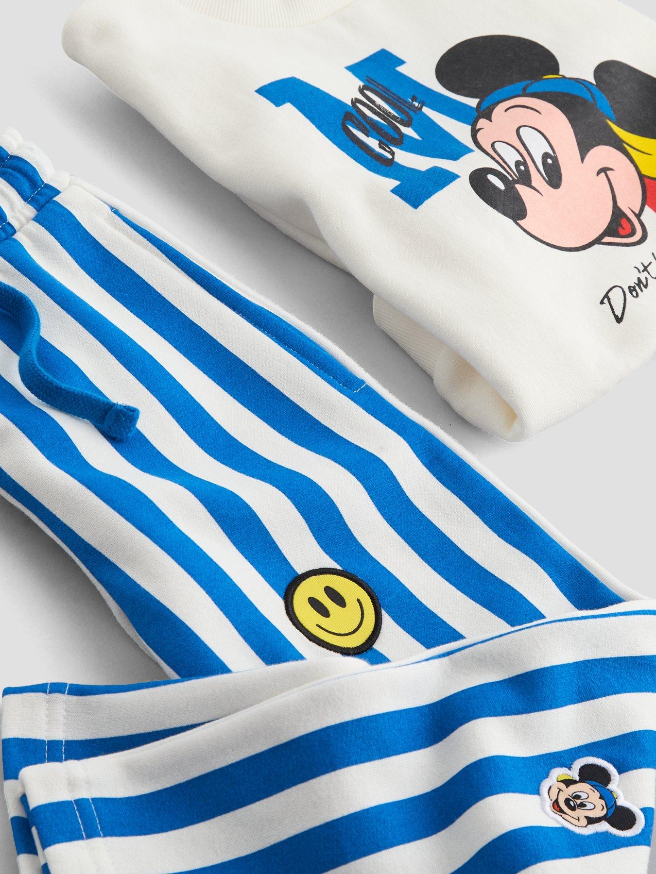 Image 4 of 4 of The Very Collection Disney Mickey Mouse Cool Stripe Bottom Sweat Set