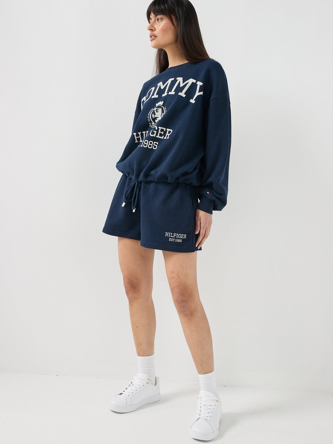 Image 5 of 6 of Tommy Hilfiger Varsity Crest Sweatshort - Blue