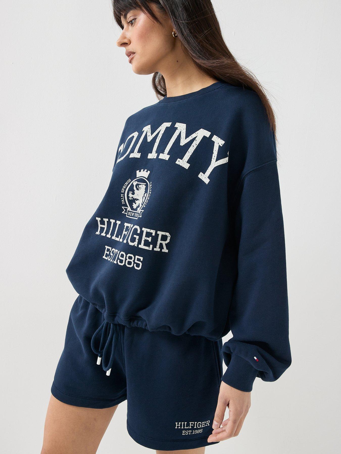 Image 6 of 6 of Tommy Hilfiger Varsity Crest Sweatshort - Blue