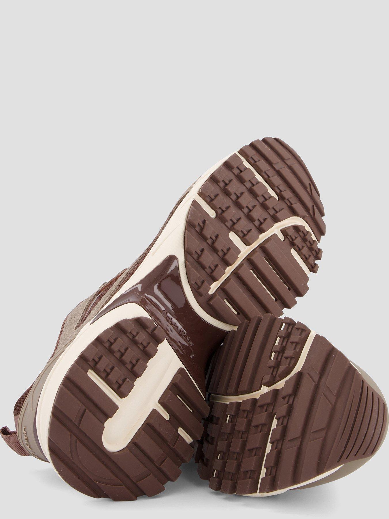 Image 4 of 7 of Calvin Klein Hike Runner CK Stripe Flective Trainers - Brown