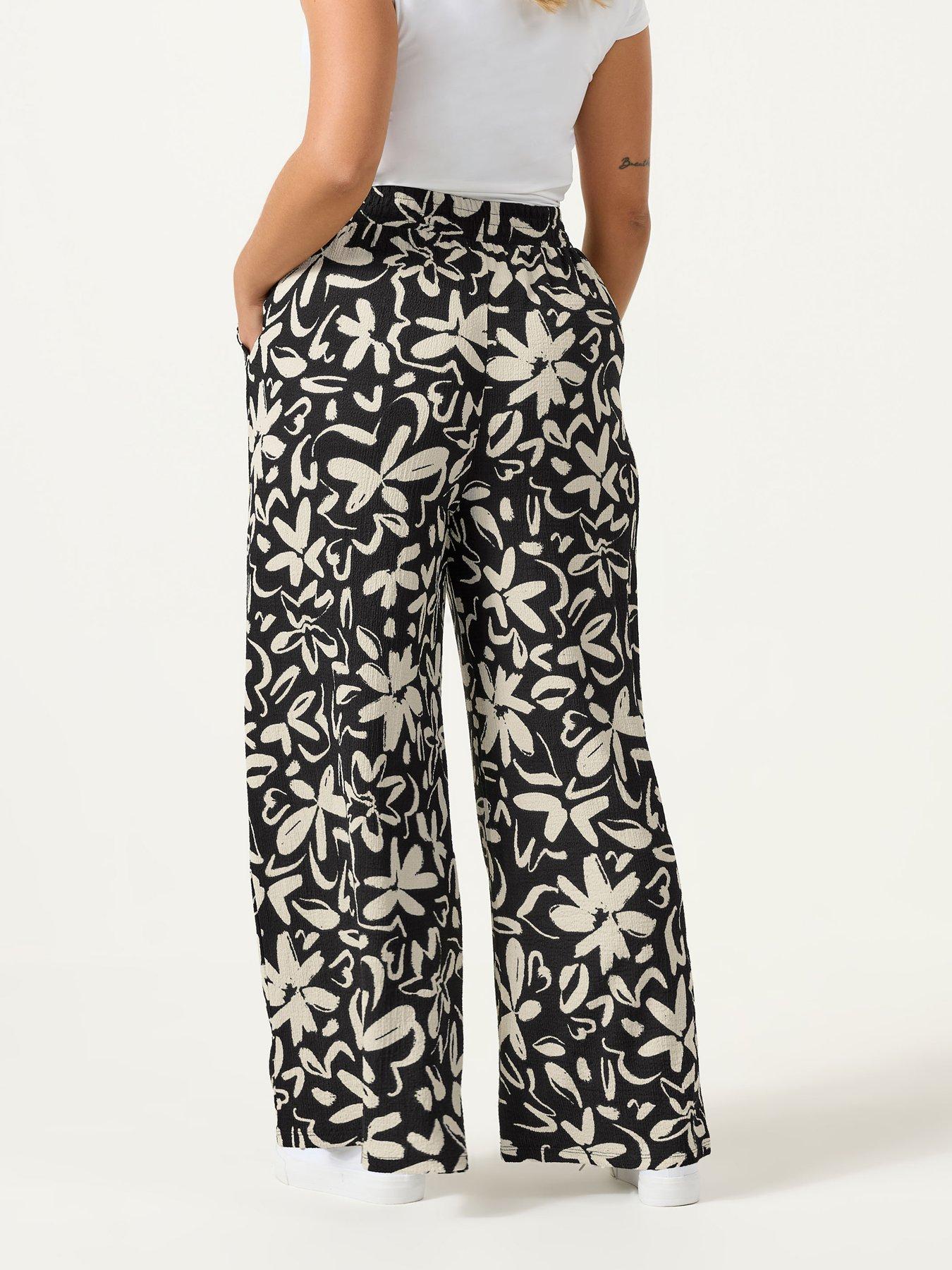 Image 2 of 5 of Yours Curve Jersey Wide Leg Trouser