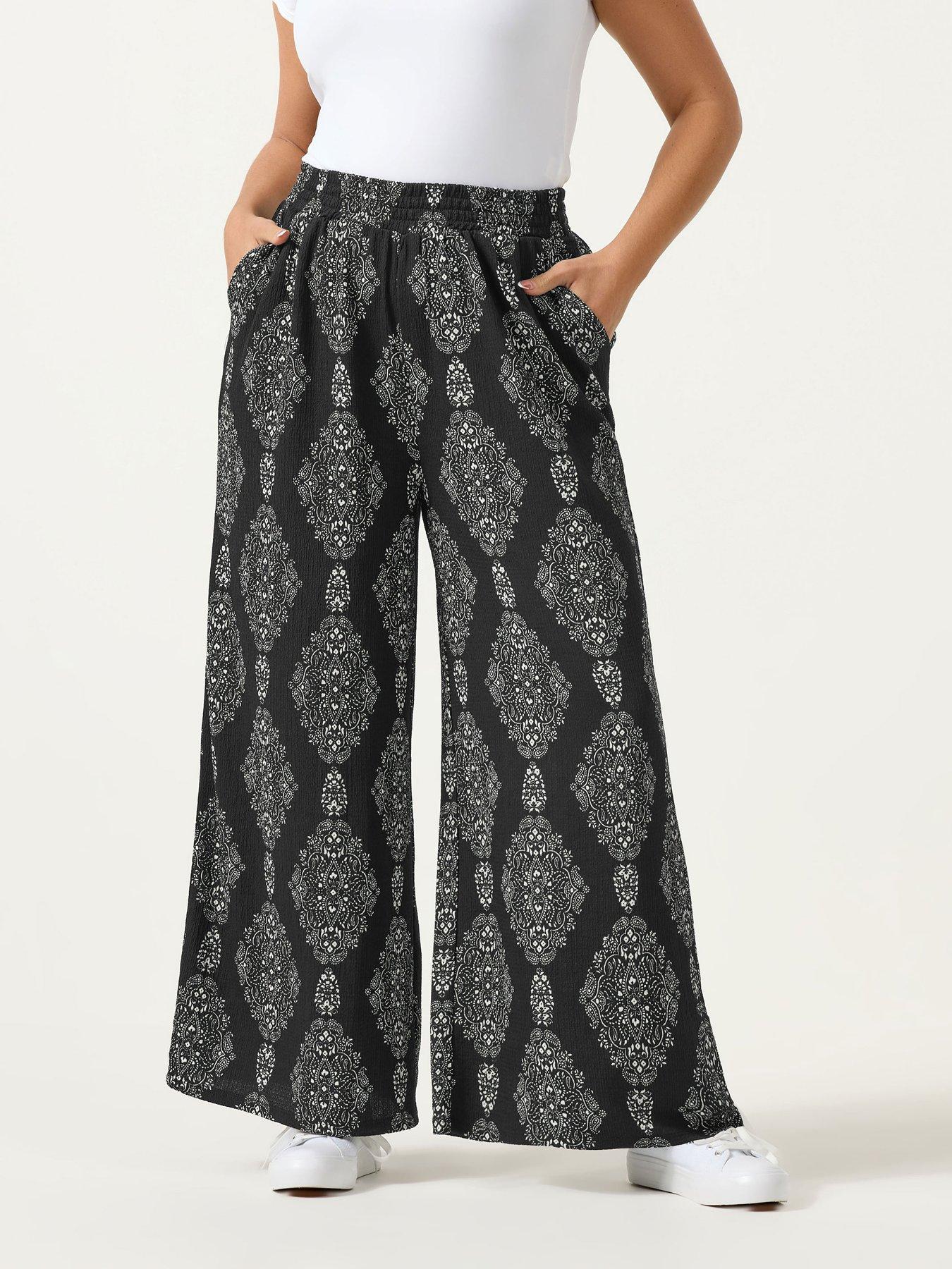 Image 1 of 5 of Yours Curve Jersey Wide Leg Trouser