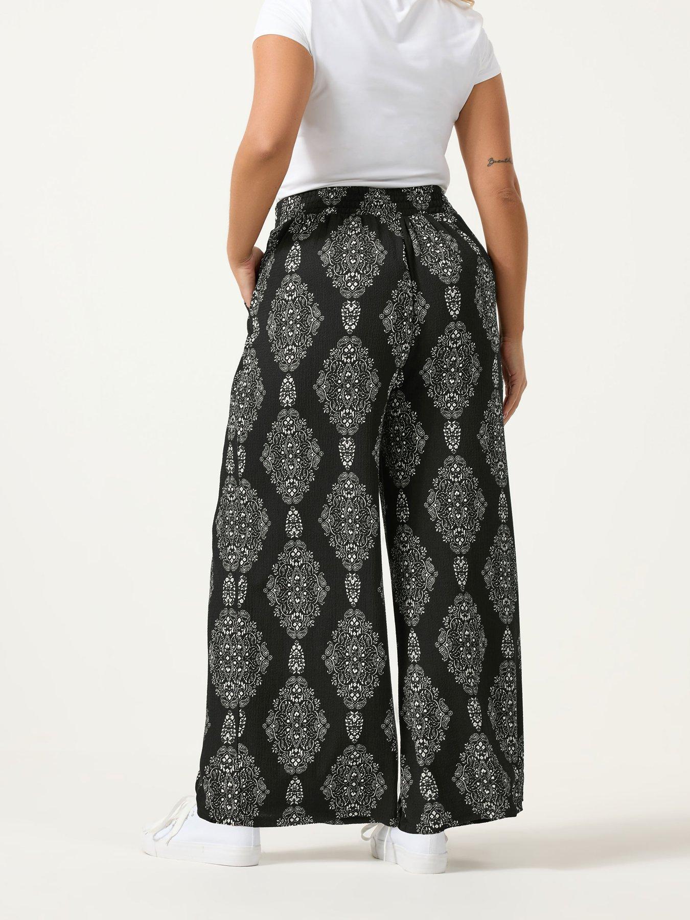 Image 2 of 5 of Yours Curve Jersey Wide Leg Trouser