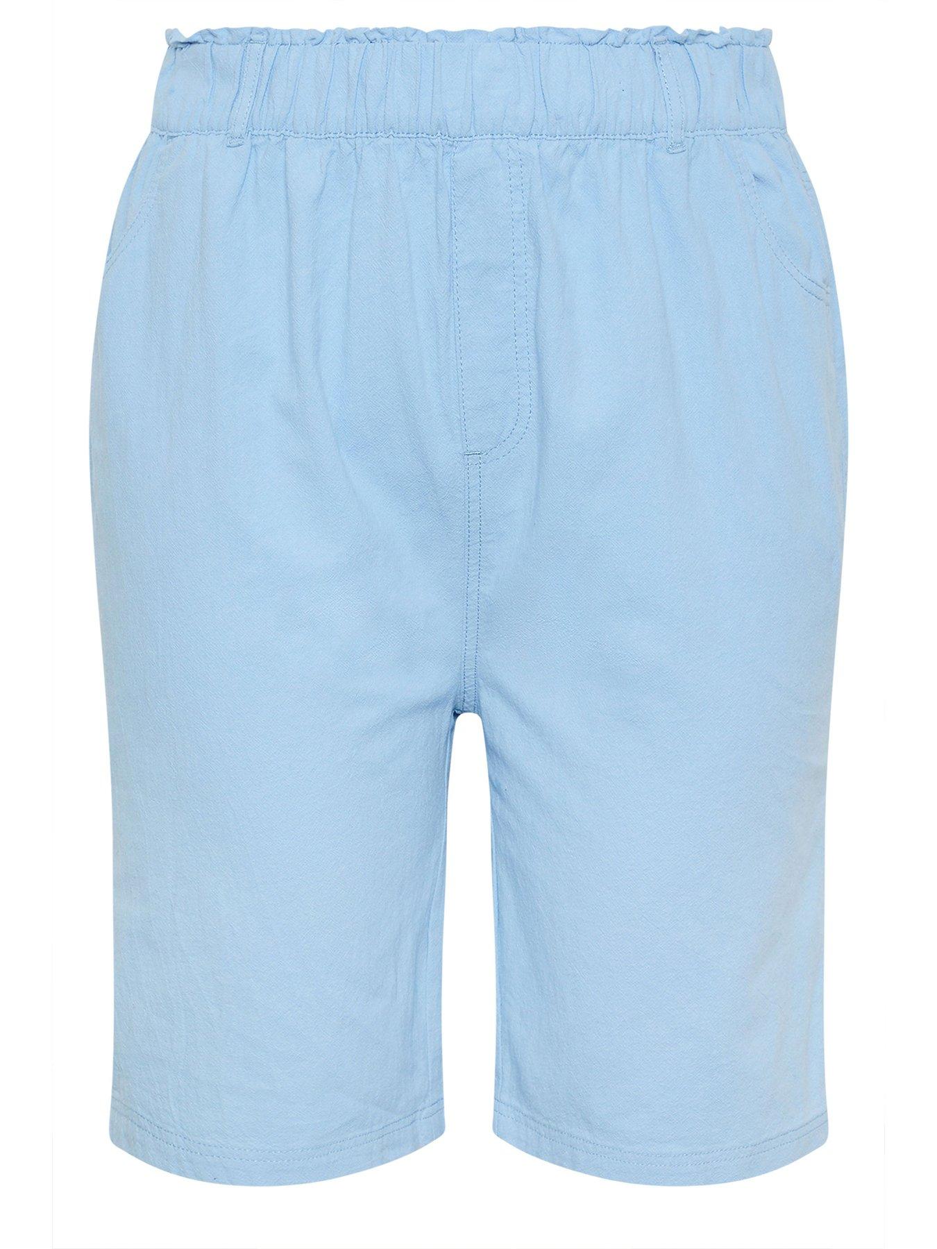  image of yours-curve-cool-cotton-shorts-blue