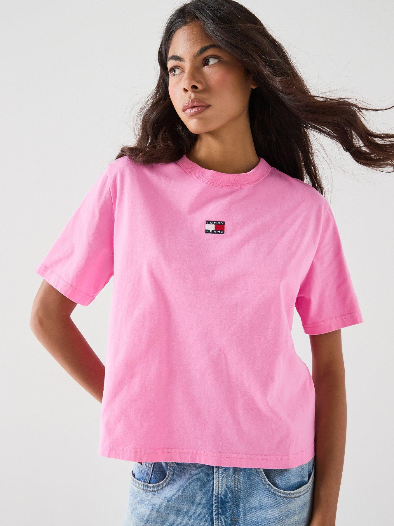 Tommy Jeans Tjw Boxy Badge T-Shirt - Pink