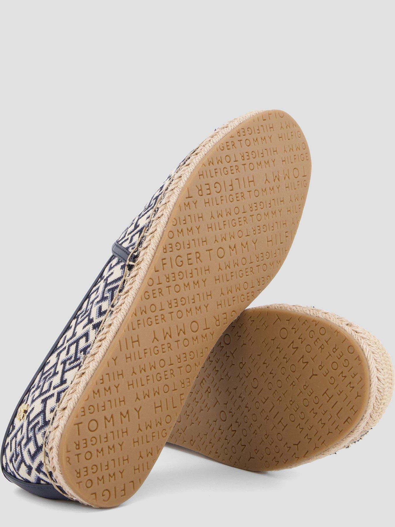 Image 4 of 7 of Tommy Hilfiger Monogram Plaque Jacquard Espadrilles - Blue