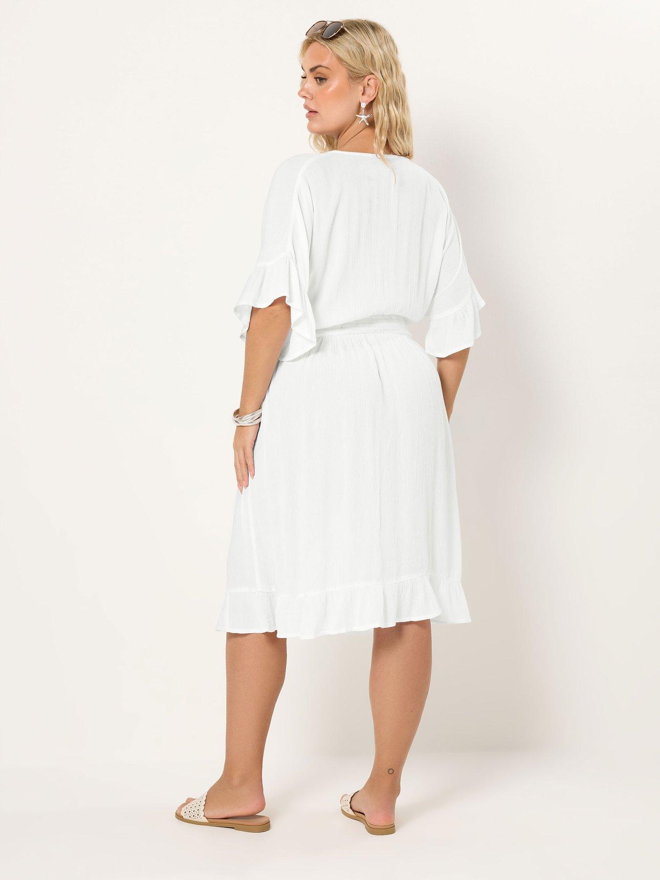 image of yours-curve-mini-crinkle-beach-coverup-white
