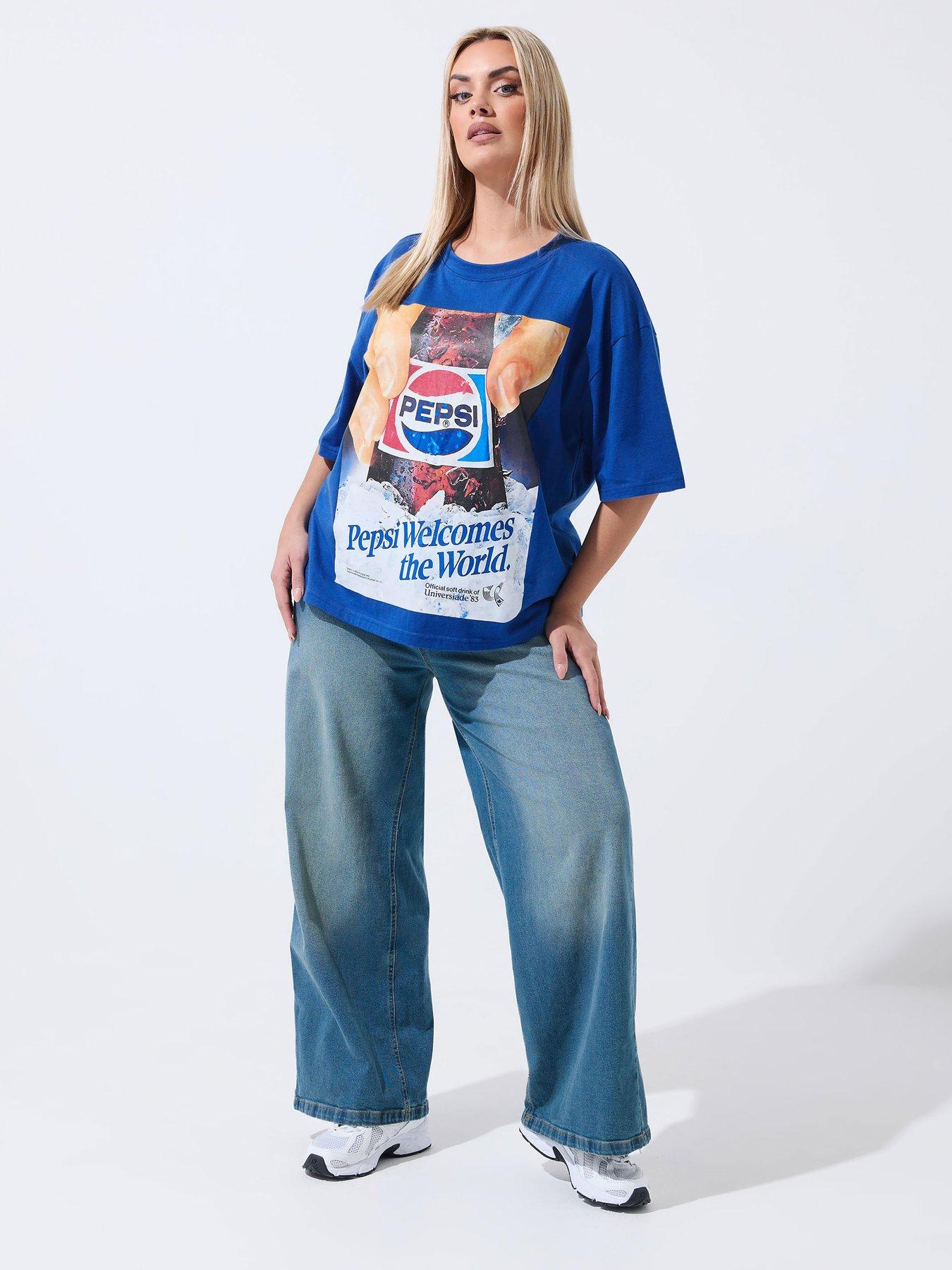  image of yours-curve-pepsi-t-shirt-blue