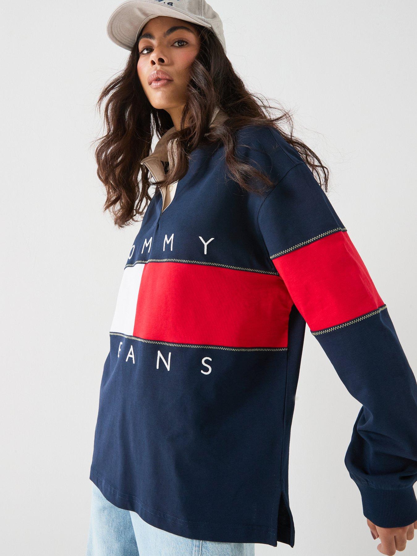 Tommy Jeans Tjw Flag Rugby Shirt - Blue