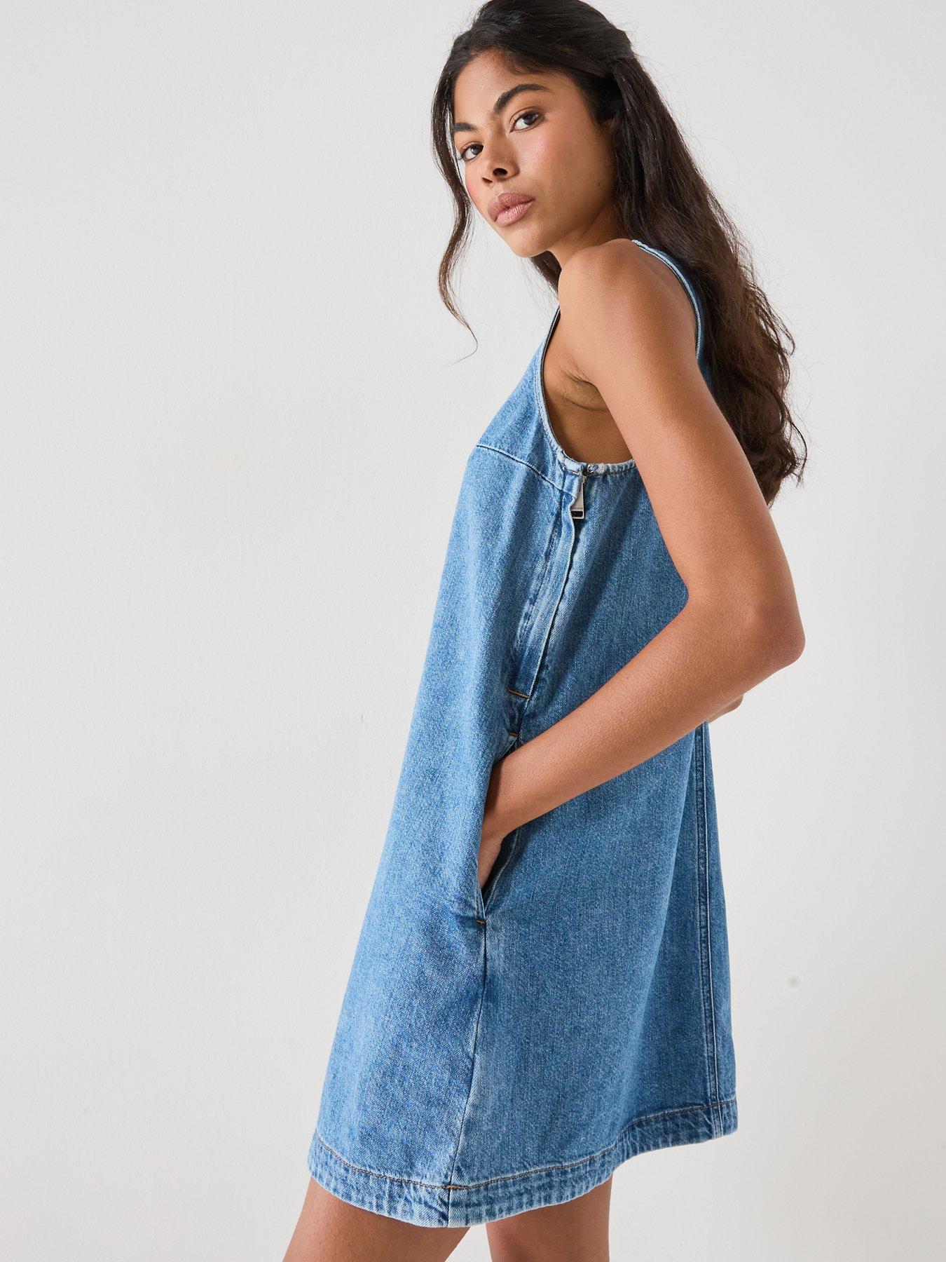 Image 5 of 5 of Tommy Jeans V-Neck Dress - Blue