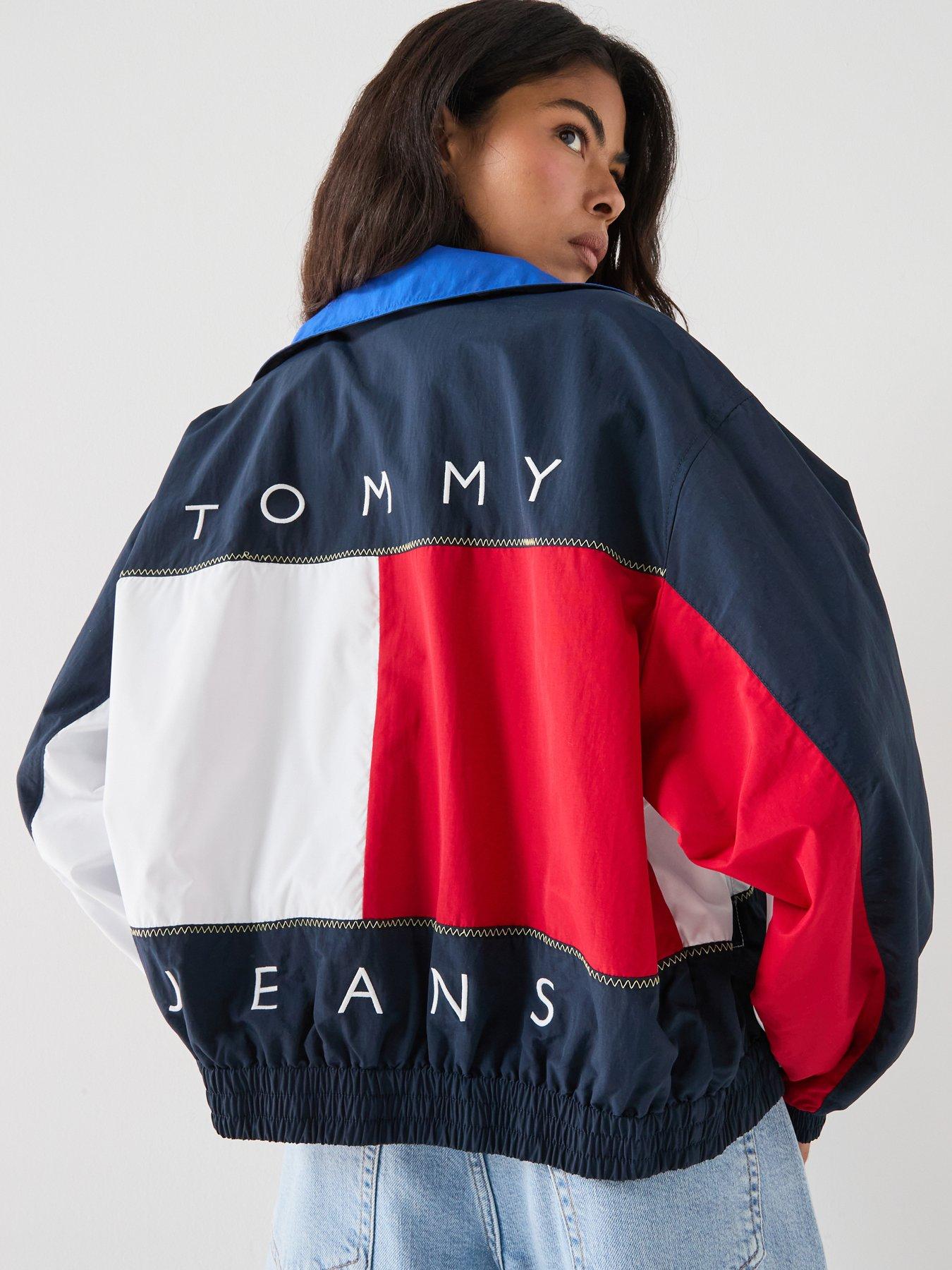 Tommy Jeans Back Logo Regatta Oversized Windbreaker - Dark Blue