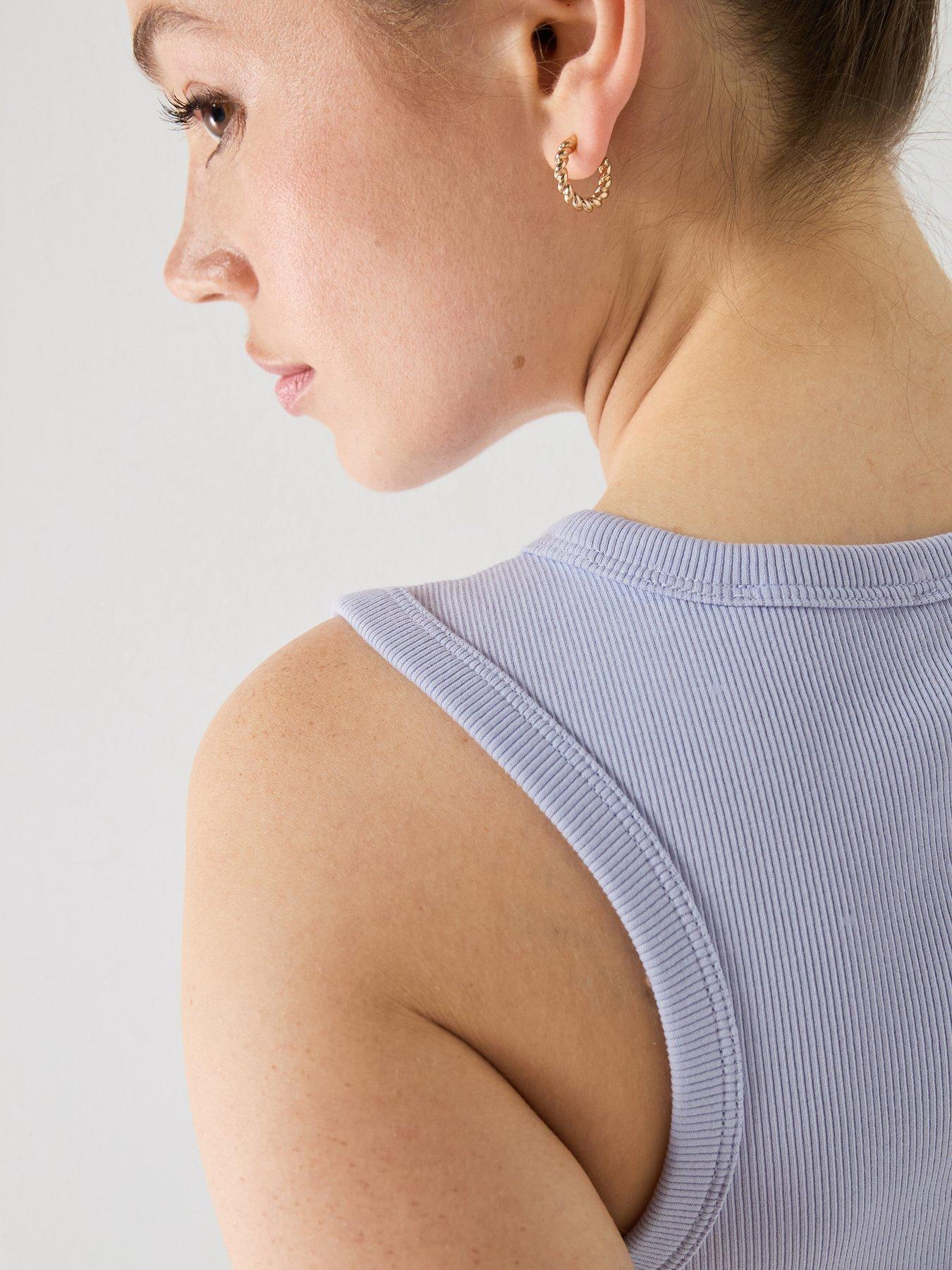 Image 5 of 5 of Calvin Klein Jeans Jeans Ribbed Cotton Tank Top - Blue