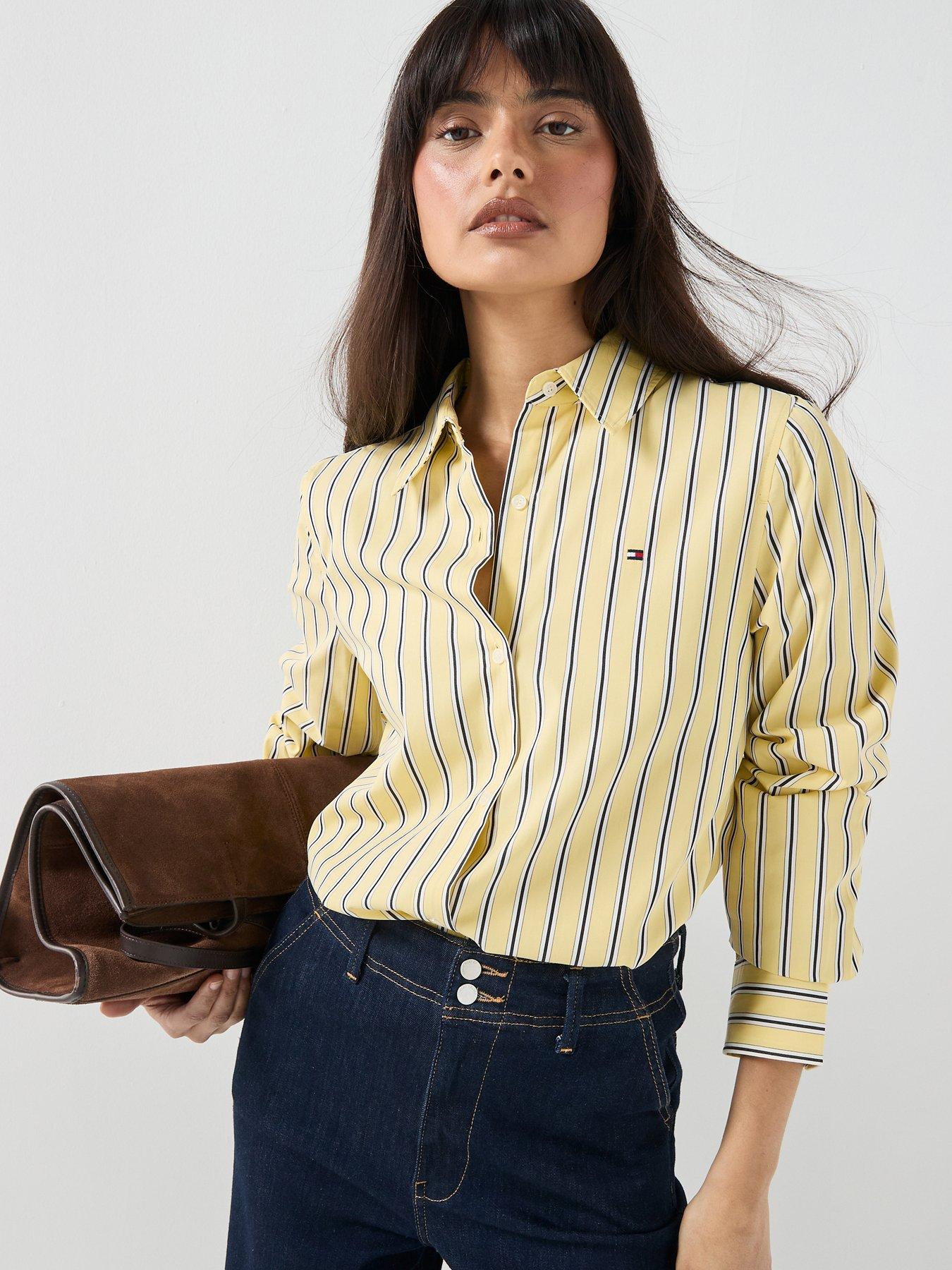 Tommy Hilfiger Summer Poplin Regular Shirt - Yellow