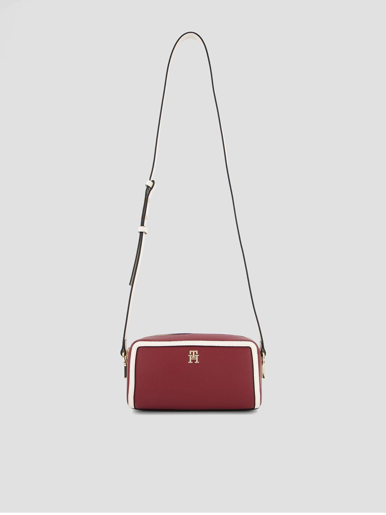 Tommy Hilfiger Colour-Blocked TH Monogram Crossbody Camera Bag - Brown