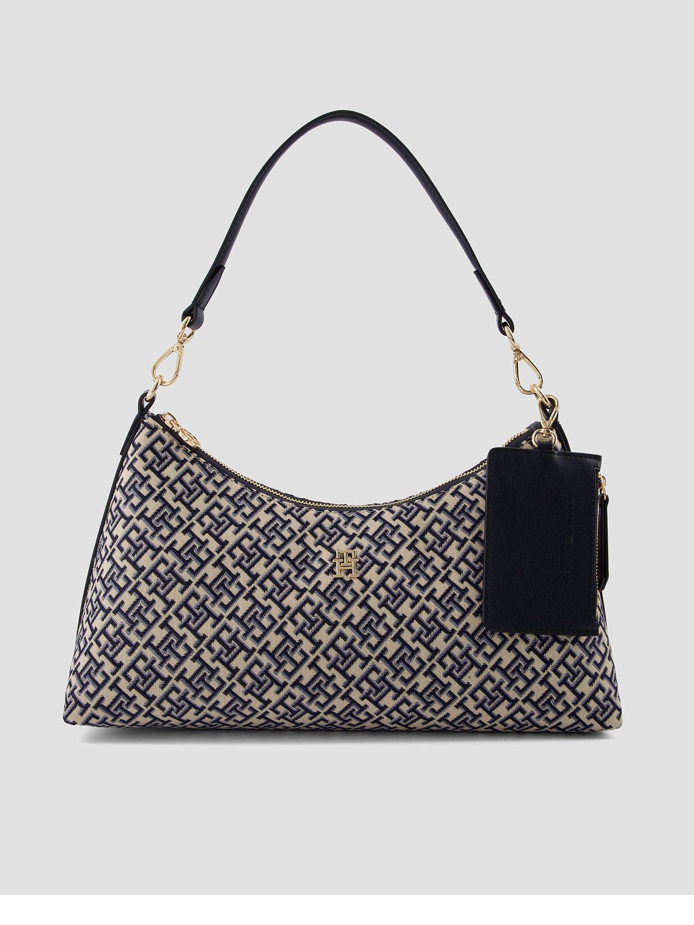 Tommy Hilfiger Icon Jacquard Shoulder Bag - Blue
