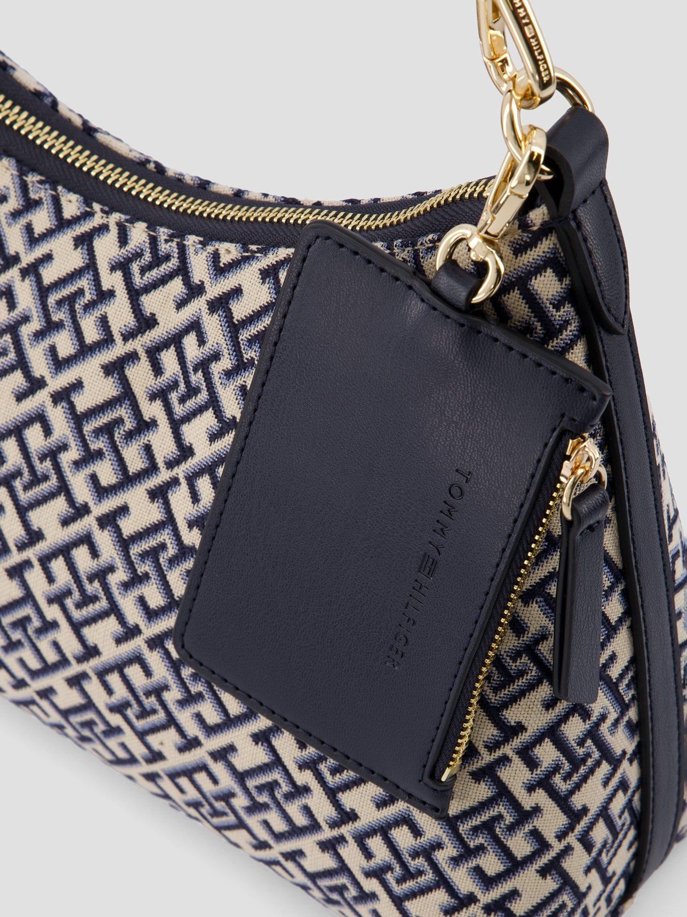 Image 3 of 4 of Tommy Hilfiger Hilfiger Icon Jacquard Shoulder Bag - Blue