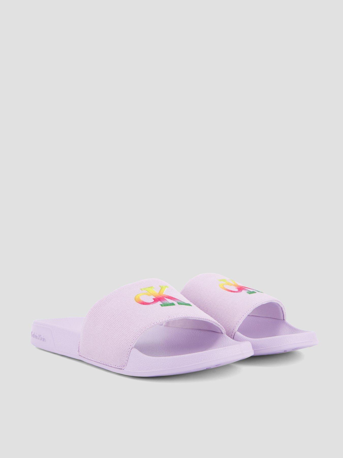 Image 6 of 7 of Calvin Klein Essential Pride Sliders - Purple