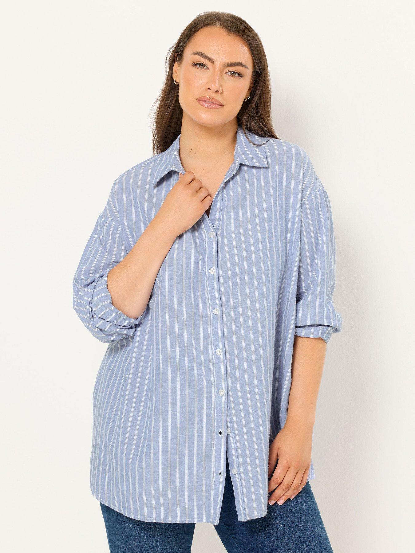 Yours Curve Long Sleeve Linen Shirt