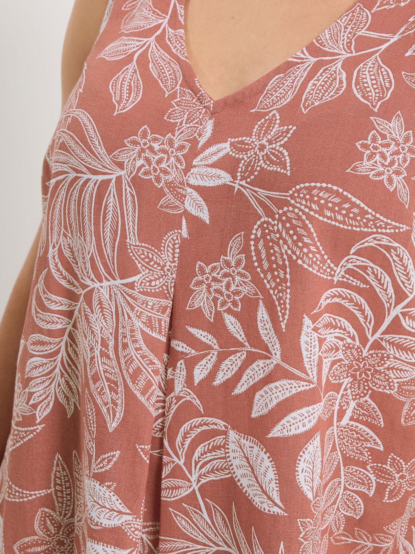  image of yours-curve-linen-pleat-front-vest-multi