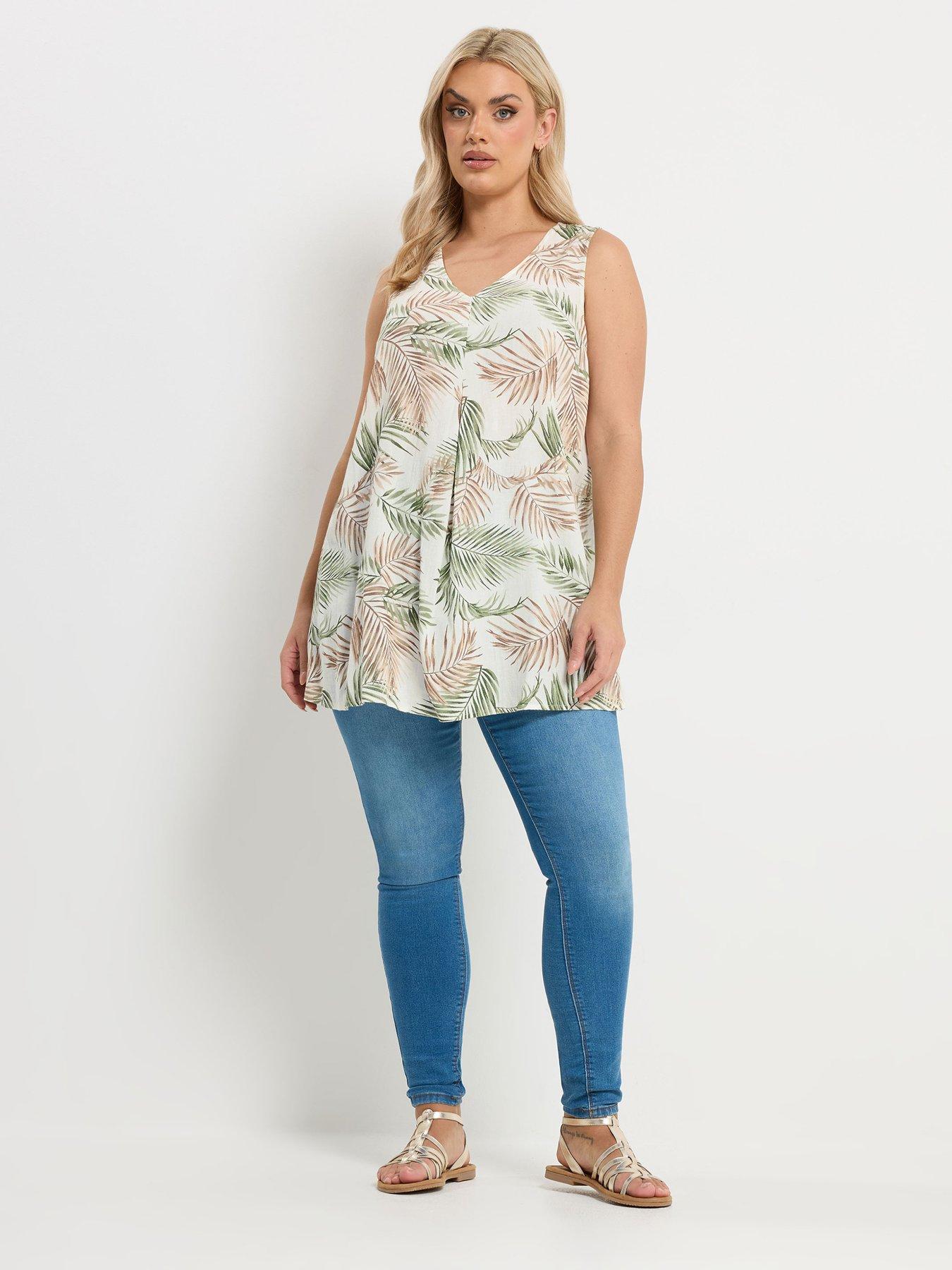  image of yours-curve-linen-pleat-front-vest-cream