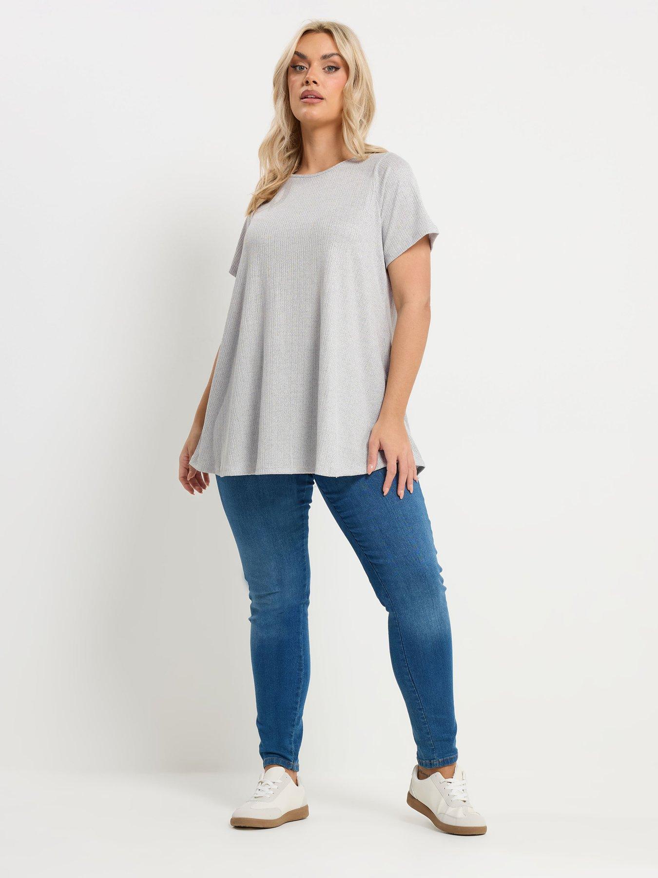  image of yours-curve-soft-touch-rib-swing-top-grey