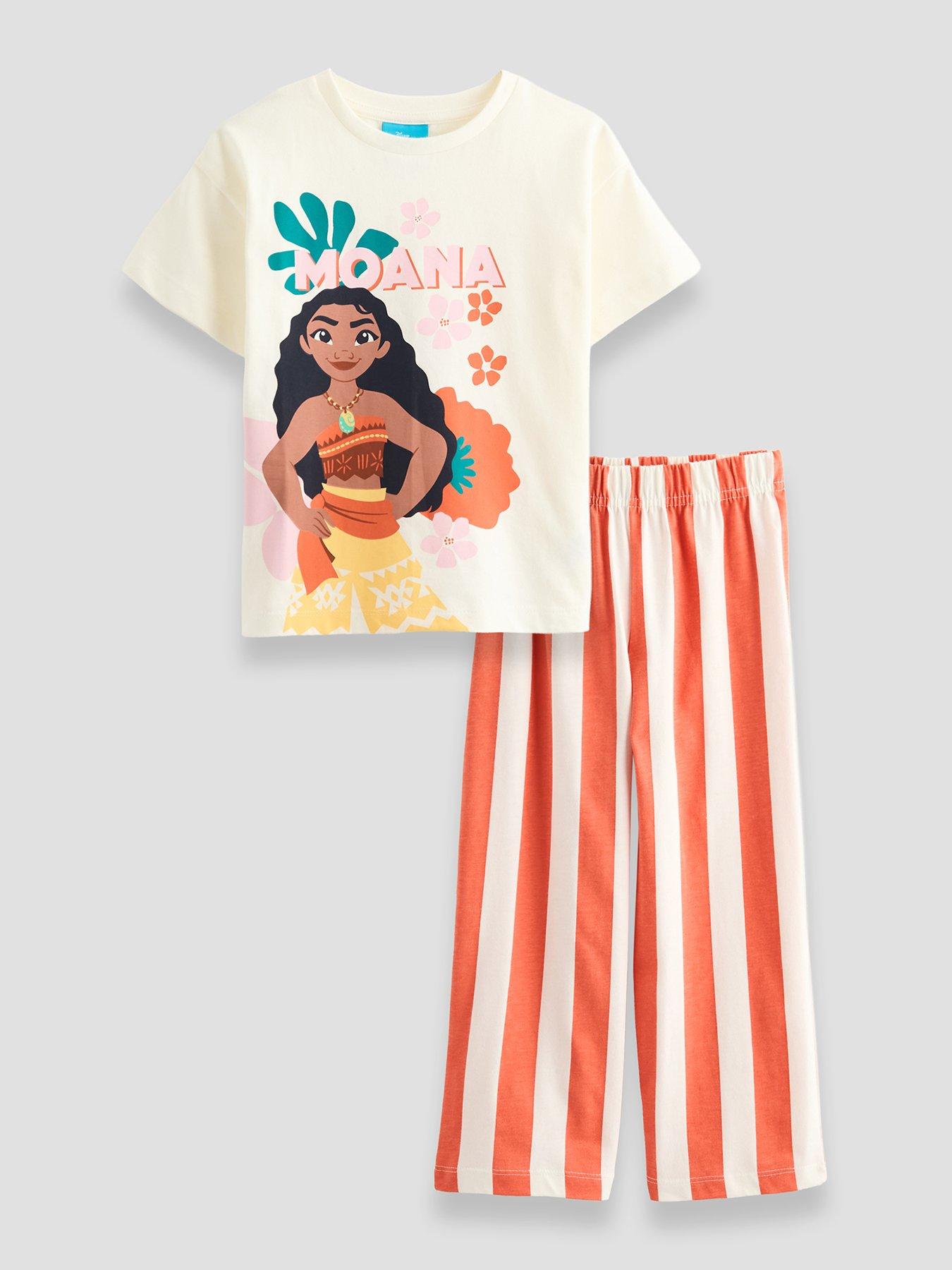 The Very Collection Disney Moana Stripe Leg Pyjamas