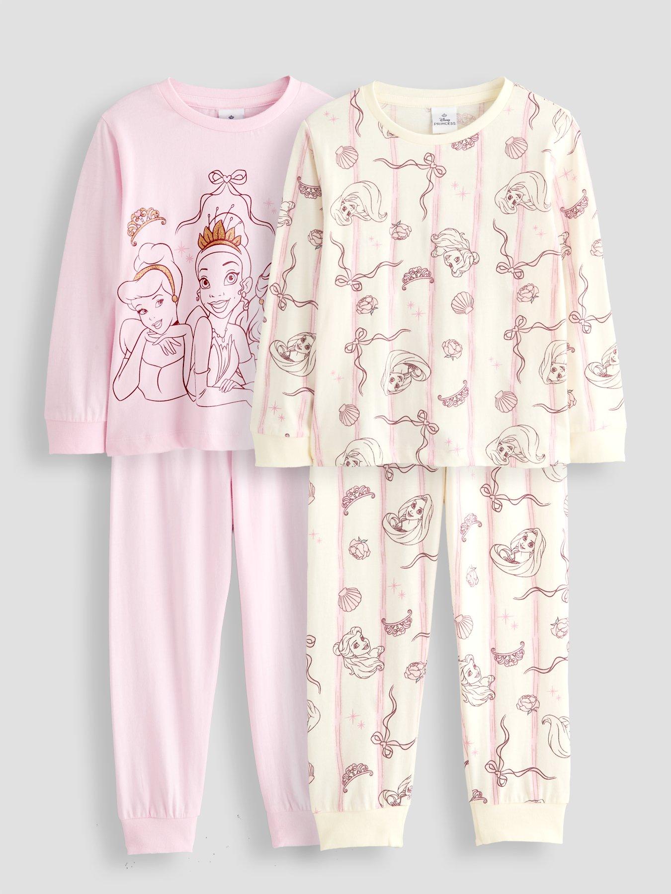 The Very Collection 2 Pack Disney Princess Pyjamas - Pink