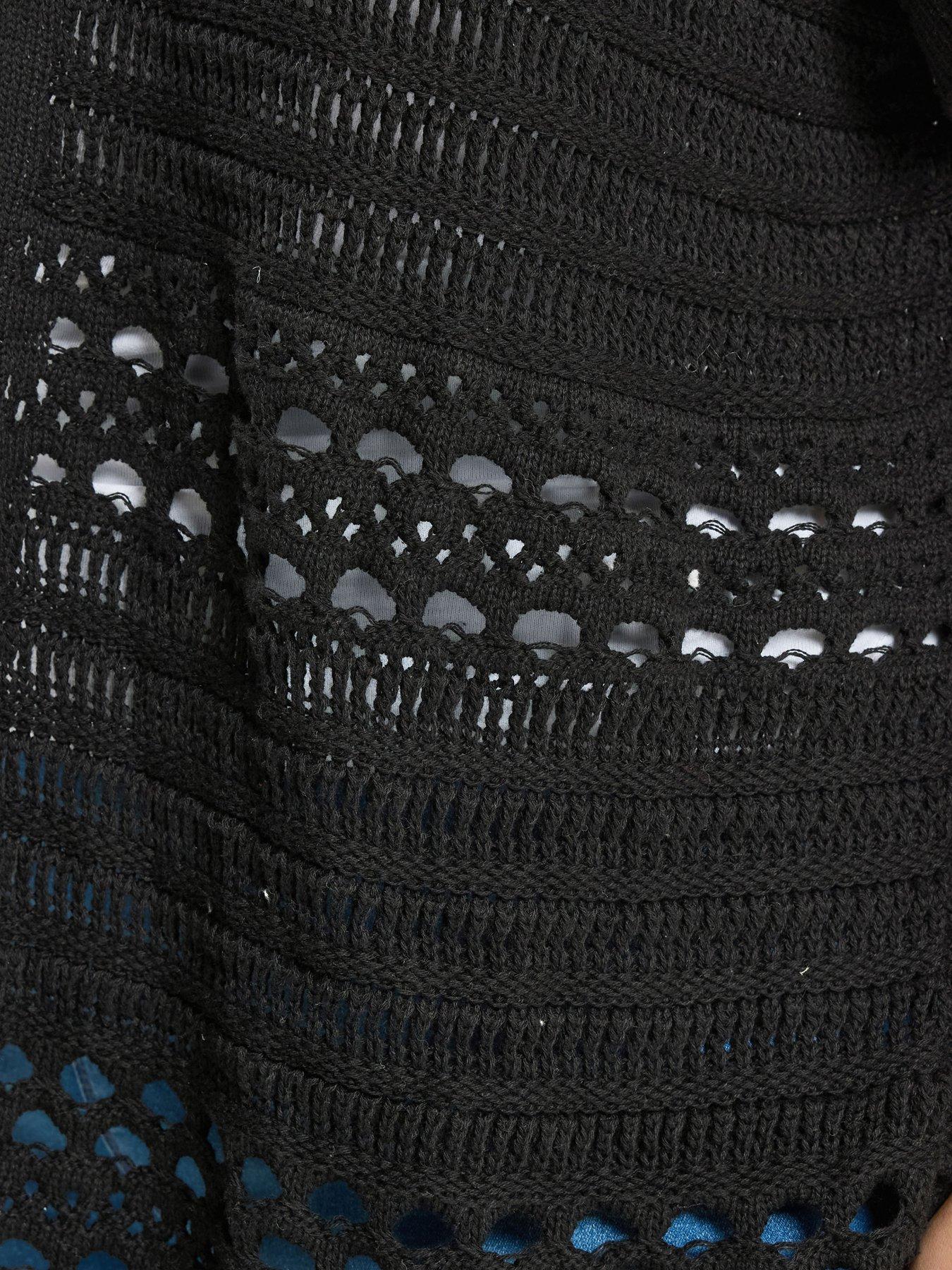  image of yours-curve-kimono-cardigan-black