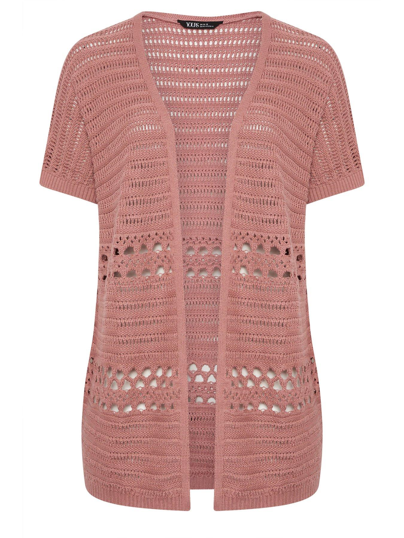 Image 5 of 5 of Yours Curve Kimono Cardigan - Pink