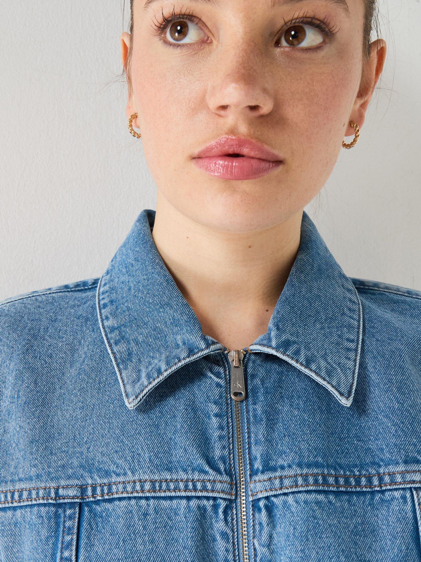 Image 4 of 5 of Calvin Klein Jeans Jeans Belted Denim Shirt Dress - Blue