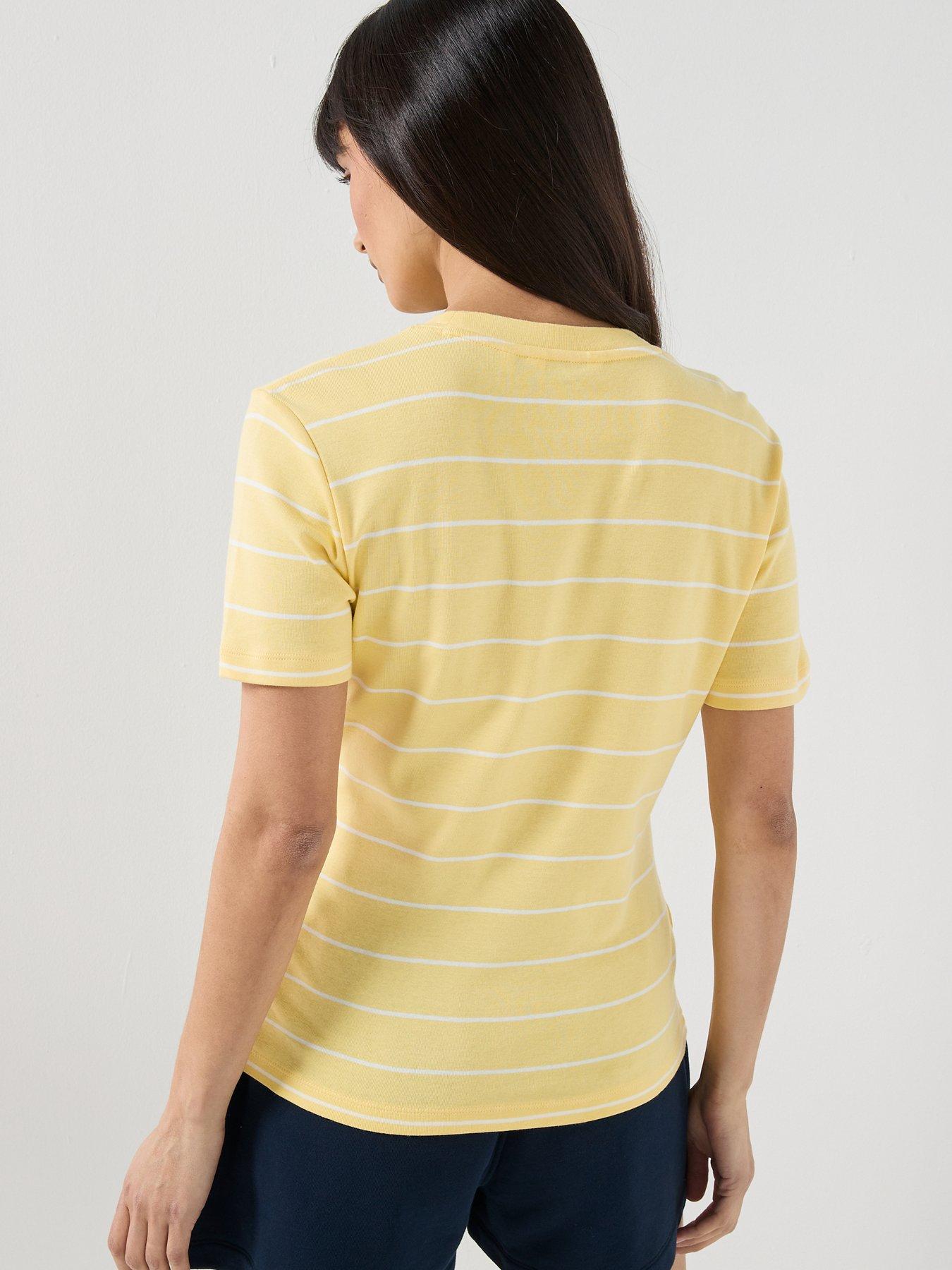 Image 2 of 5 of Tommy Hilfiger Flag Embroidery Slim Crew Neck T-shirt - Cream