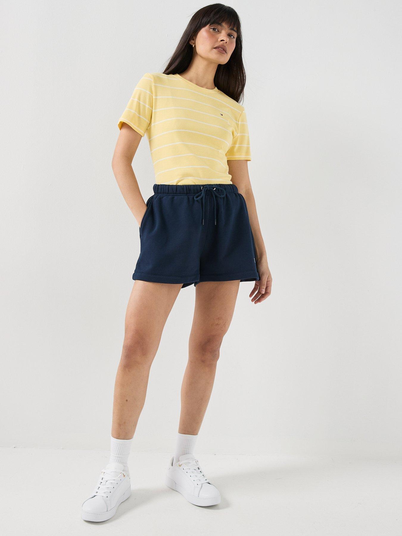 Image 3 of 5 of Tommy Hilfiger Flag Embroidery Slim Crew Neck T-shirt - Cream
