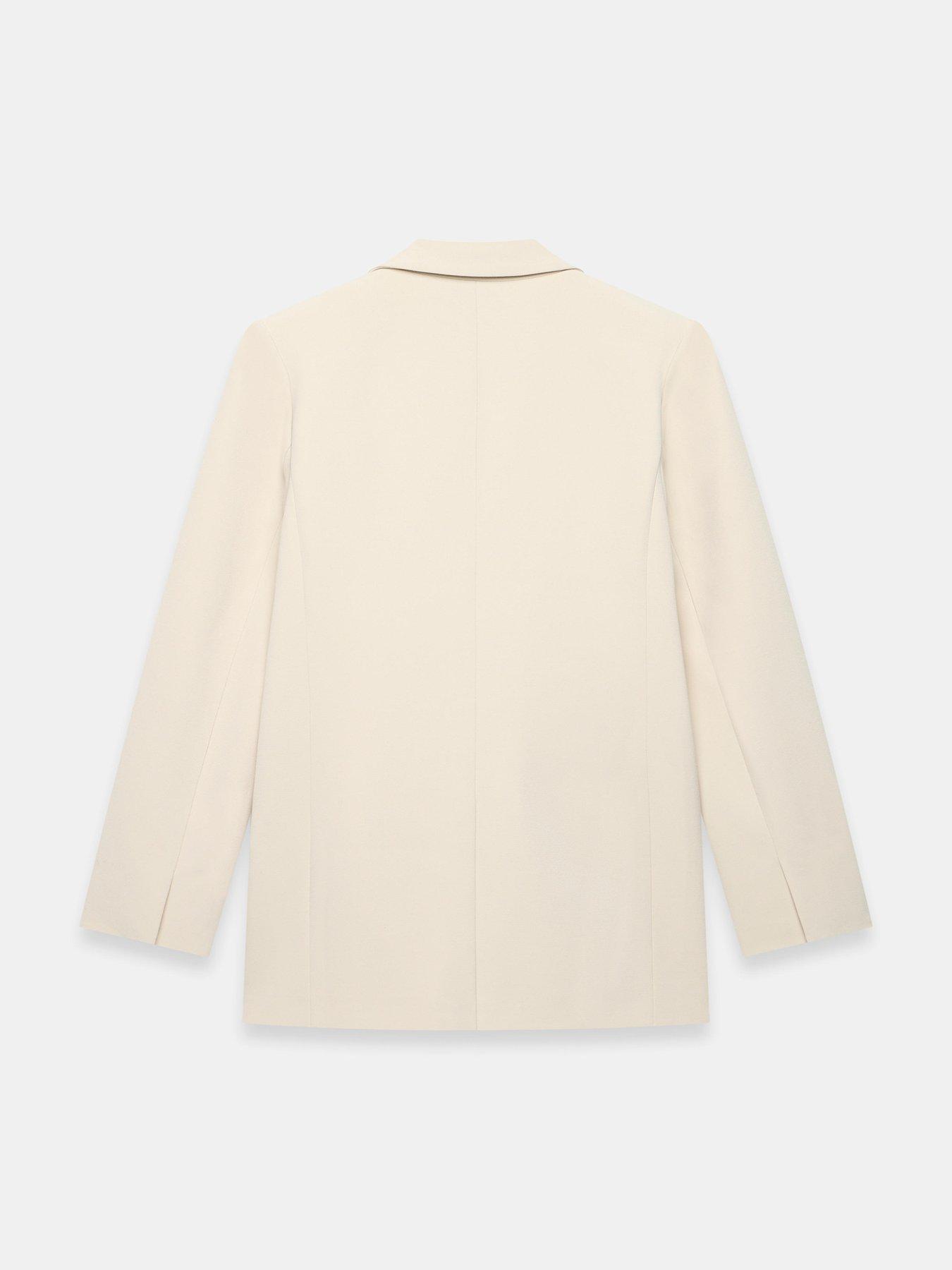  image of mint-velvet-easy-longline-blazer-neutral