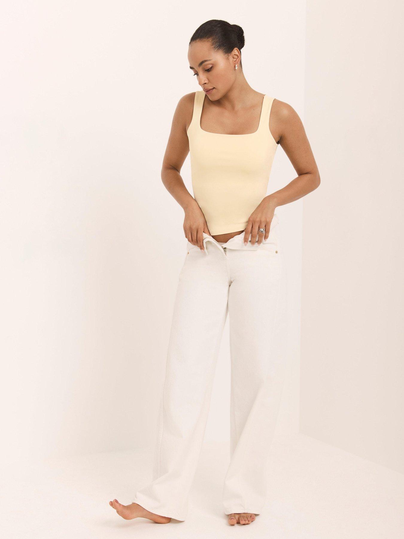Image 3 of 6 of Mint Velvet Layering Square Vest - Yellow