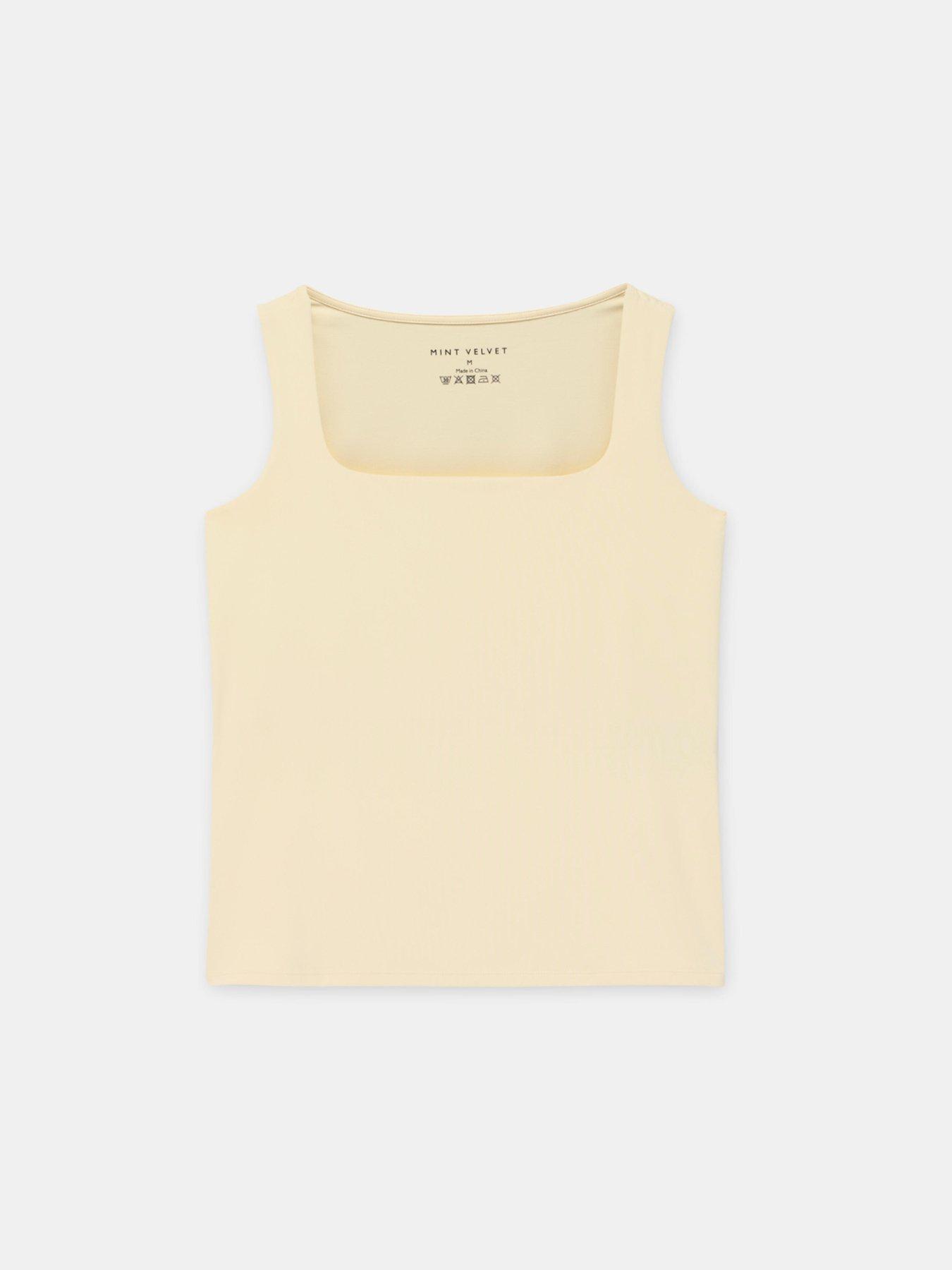 Image 5 of 6 of Mint Velvet Layering Square Vest - Yellow