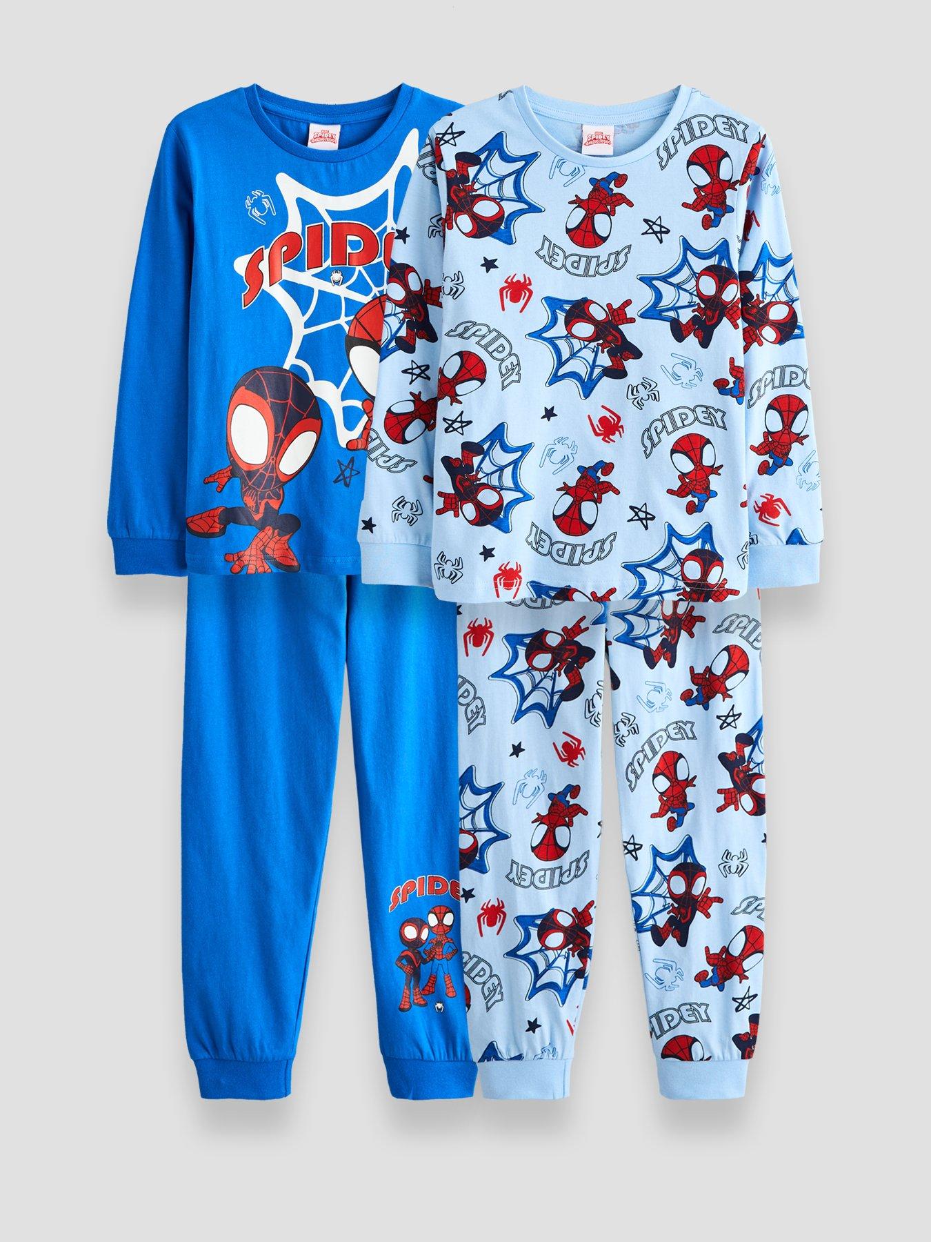 The Very Collection 2 Pack Spidey And Friends Pyjamas - Blue