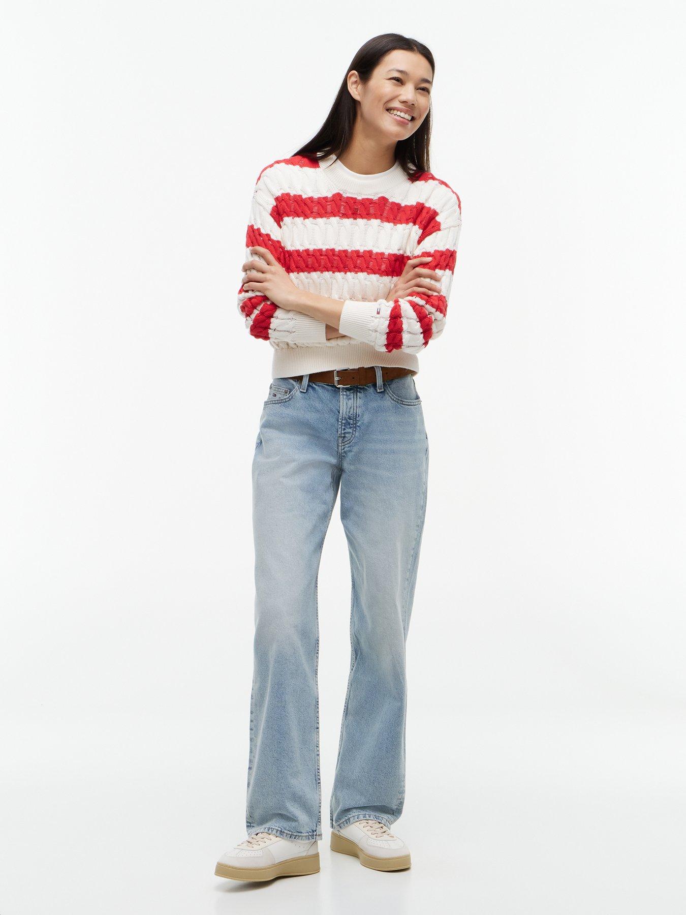 Image 3 of 5 of Tommy Jeans Sophie Low Rise Straight Jeans - Denim Light