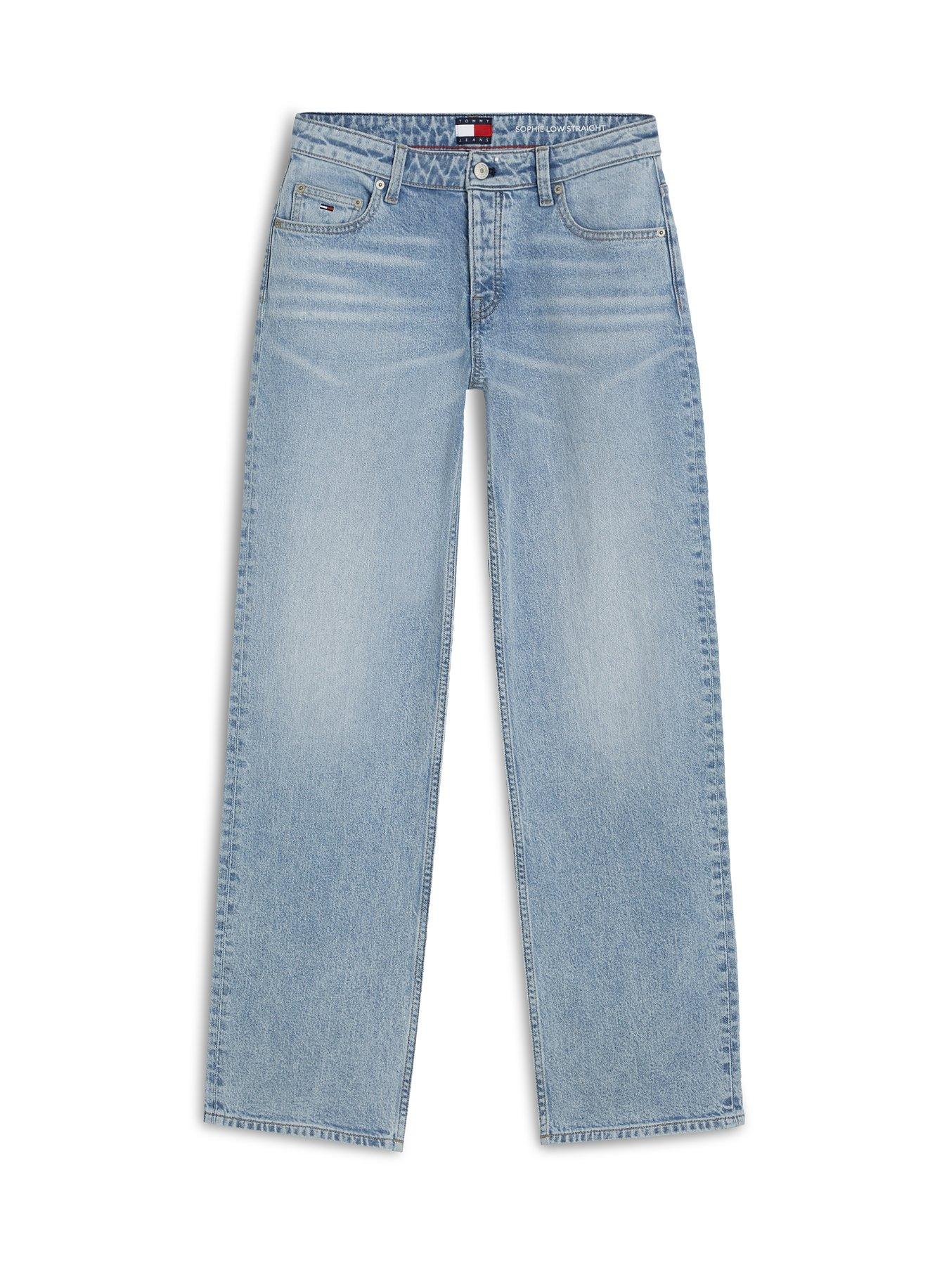 Image 5 of 5 of Tommy Jeans Sophie Low Rise Straight Jeans - Denim Light