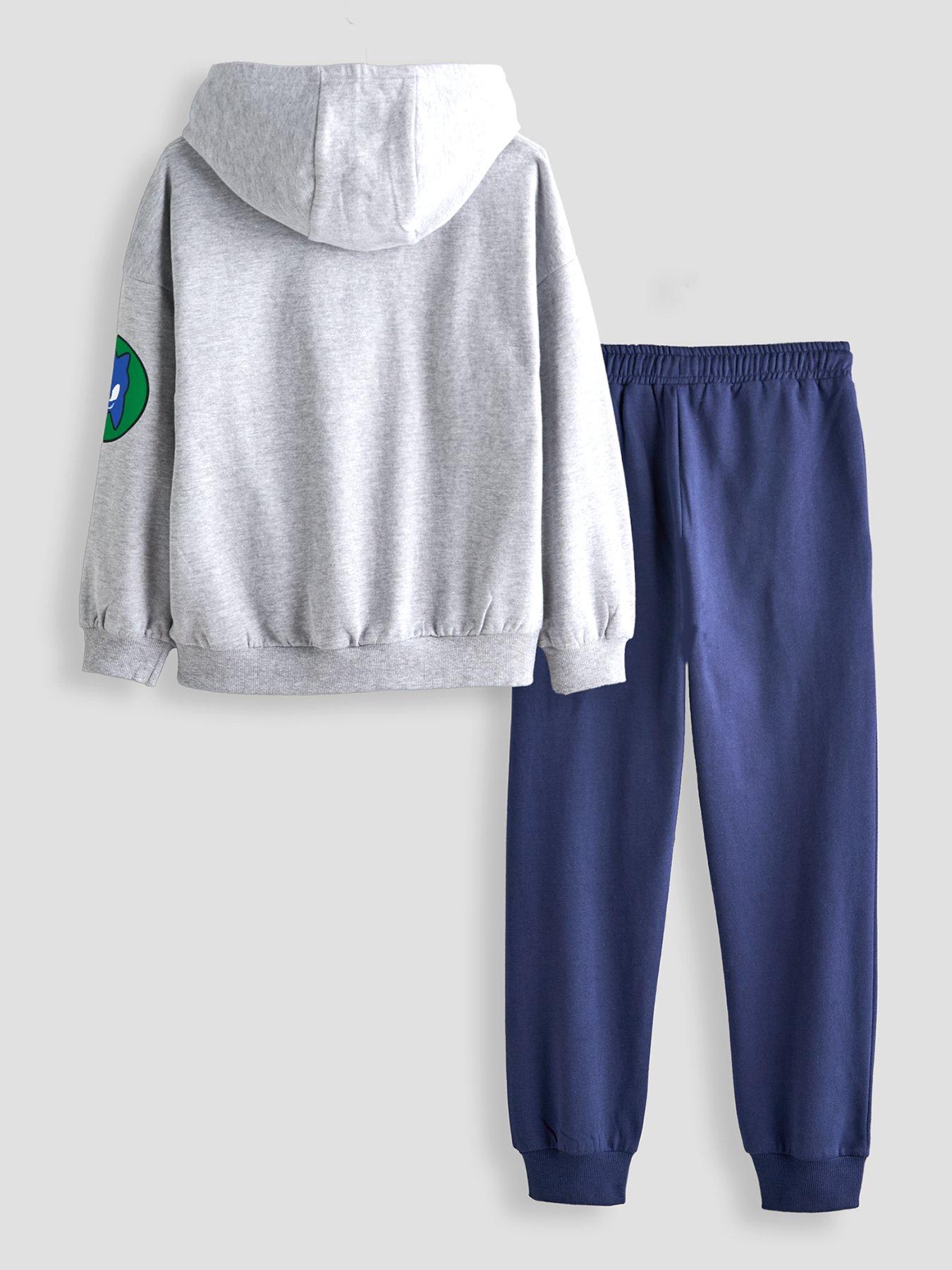 Image 2 of 5 of The Very Collection Sonic &amp; Knuckles Sweat Set - Grey
