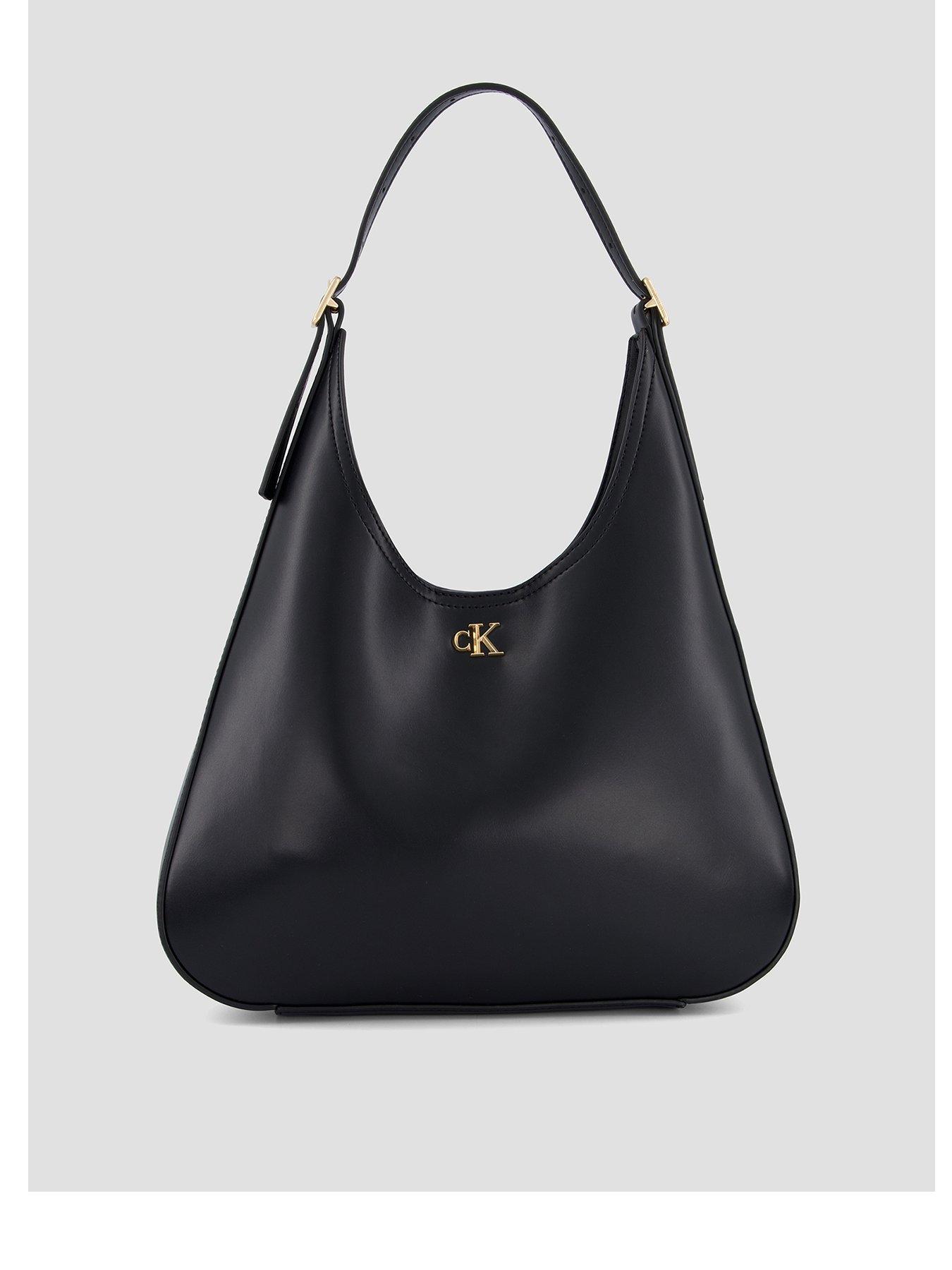 Image 1 of 4 of Calvin Klein CK Medium Shoulder Bag - Black