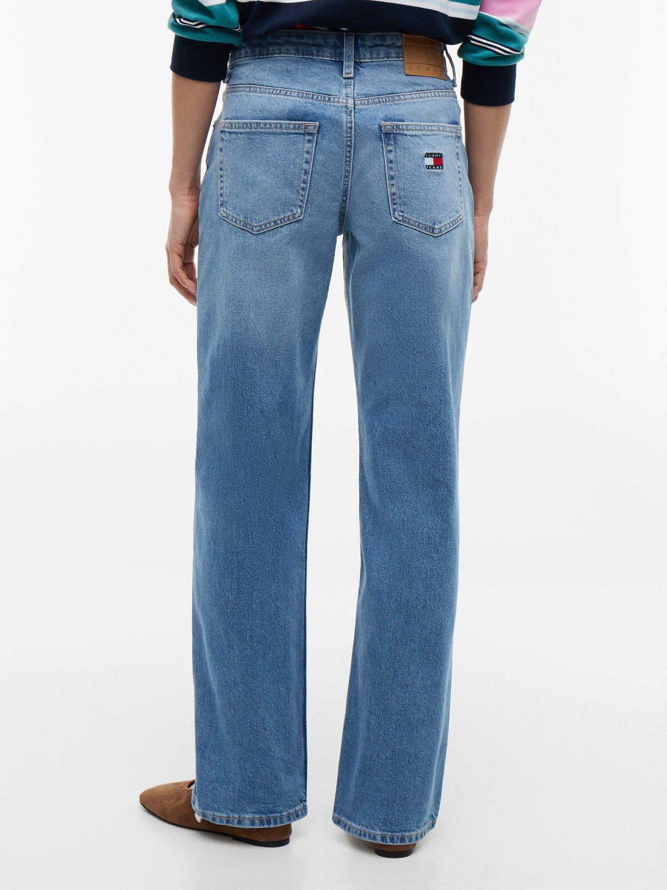 Image 2 of 6 of Tommy Jeans Sophie Low Rise Straight Jeans - Denim Medium