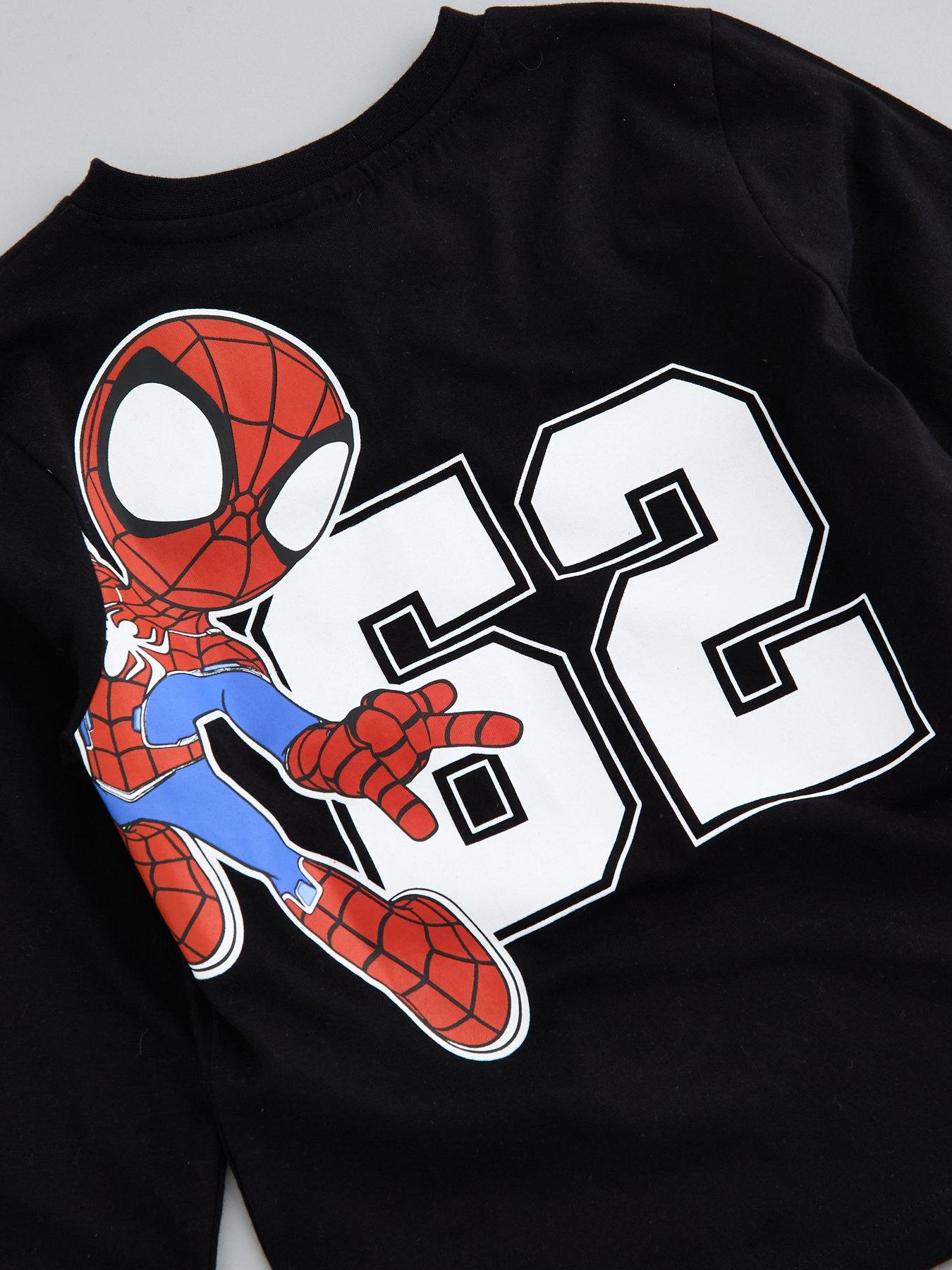Image 4 of 5 of The Very Collection Spidey And Friends Back Print Pyjamas