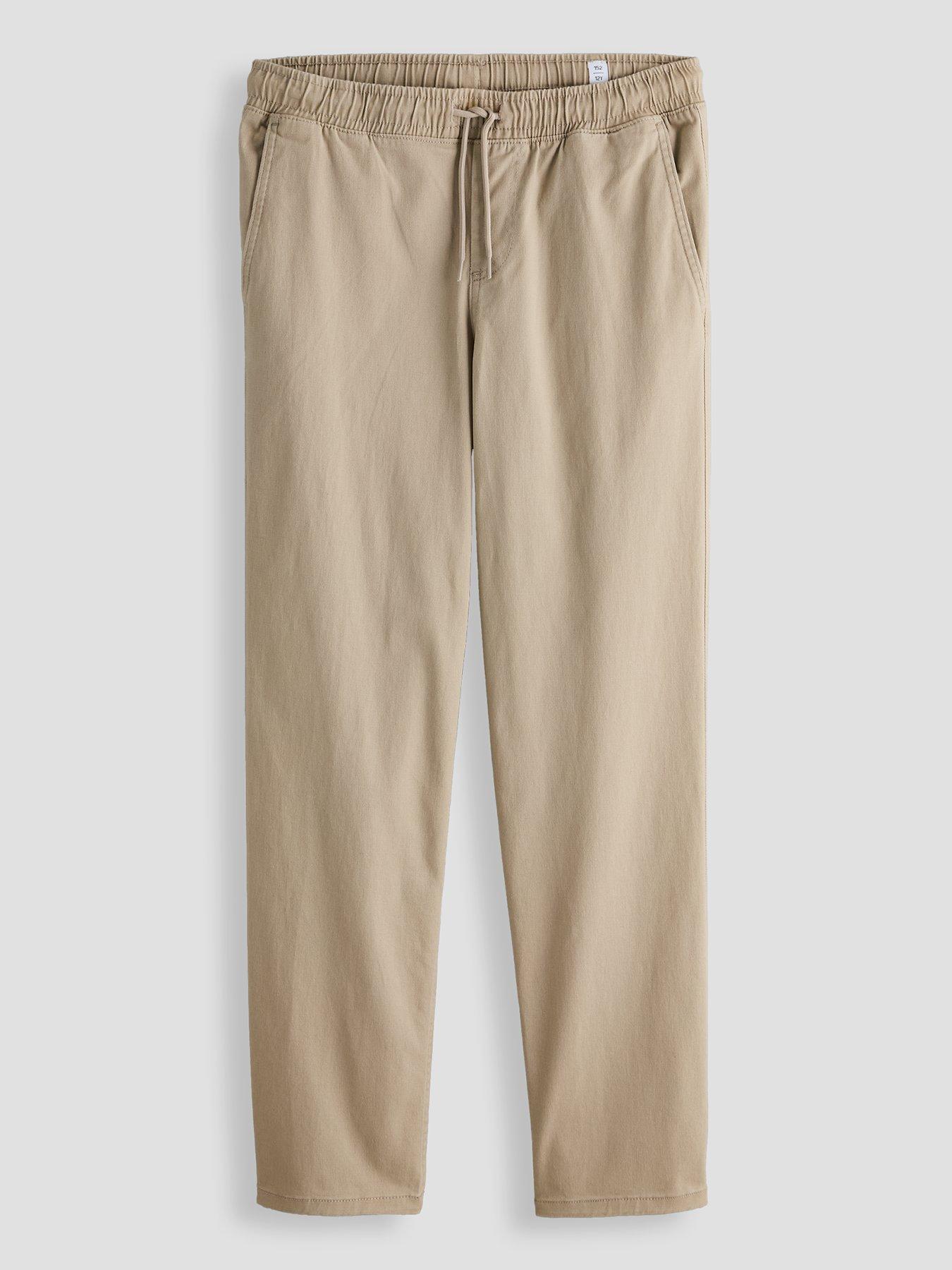 Jack & Jones Junior Boys' Karl Dylan Drawstring Trousers - Beige