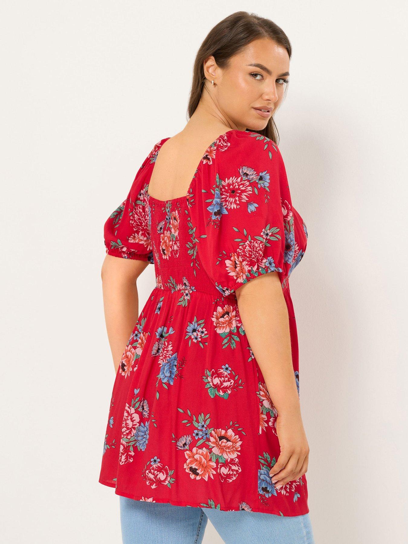  image of yours-curve-twist-front-blouse-red