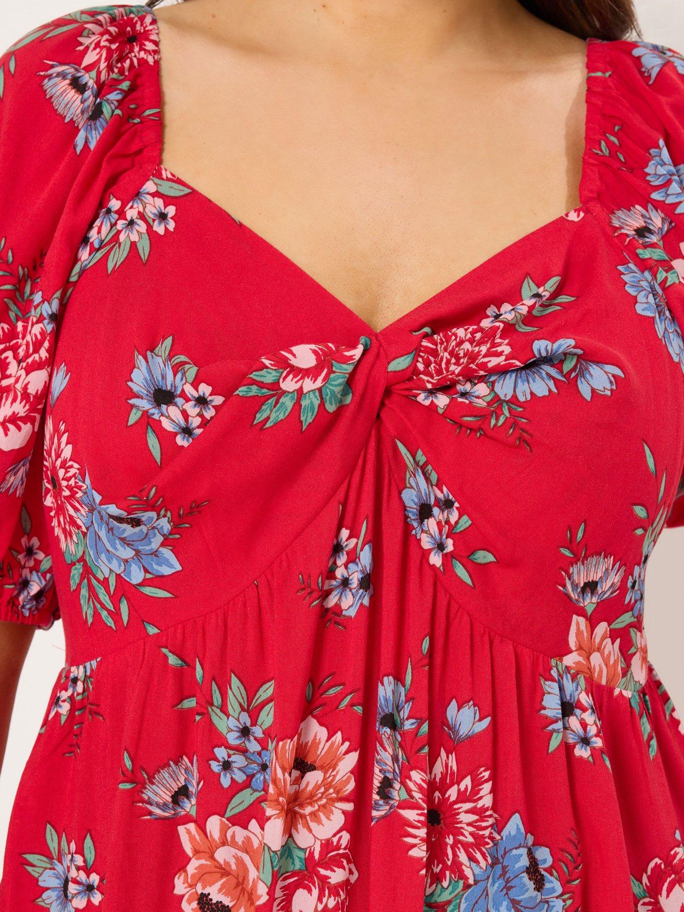  image of yours-curve-twist-front-blouse-red