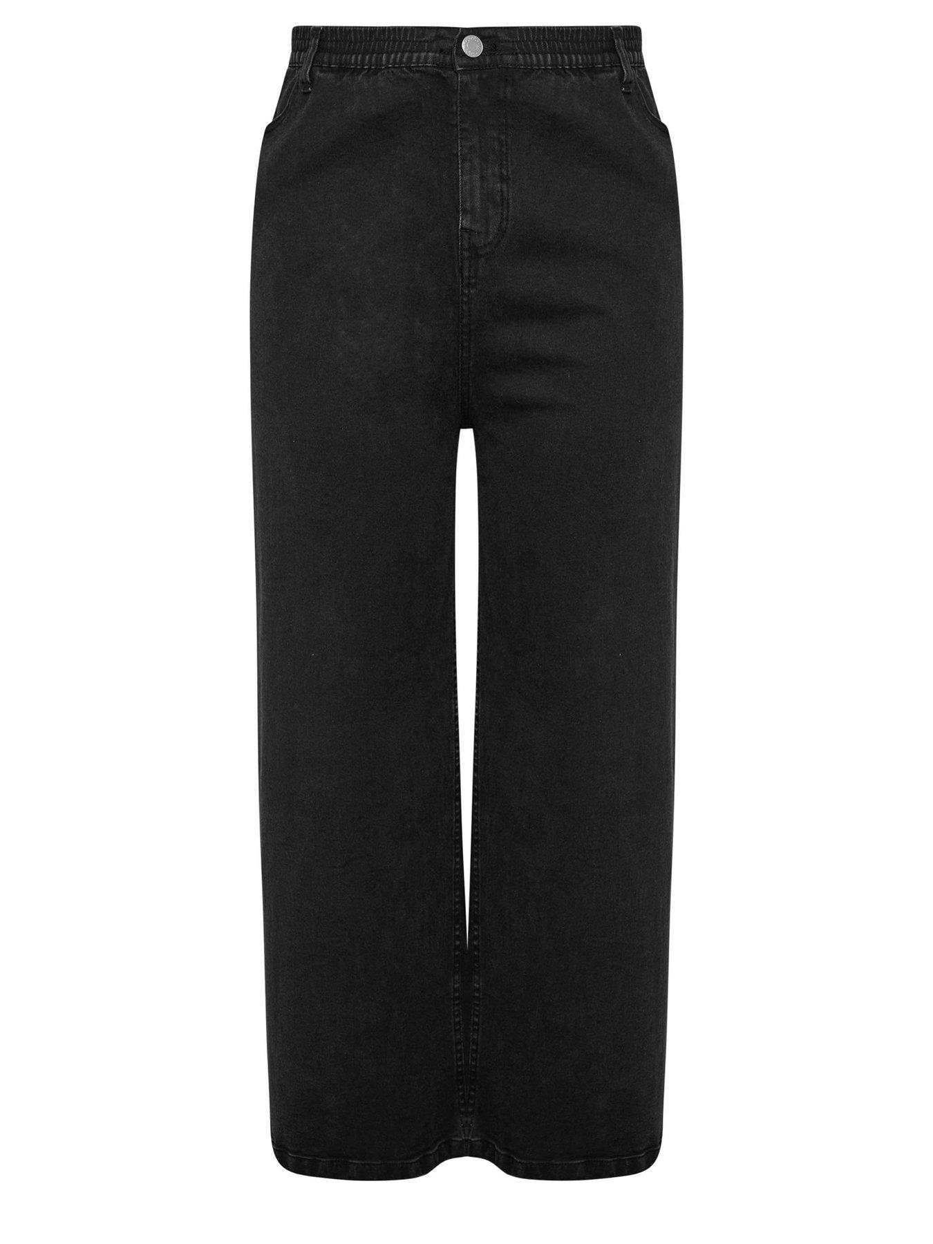  image of yours-curve-wide-leg-puddle-jean-blue