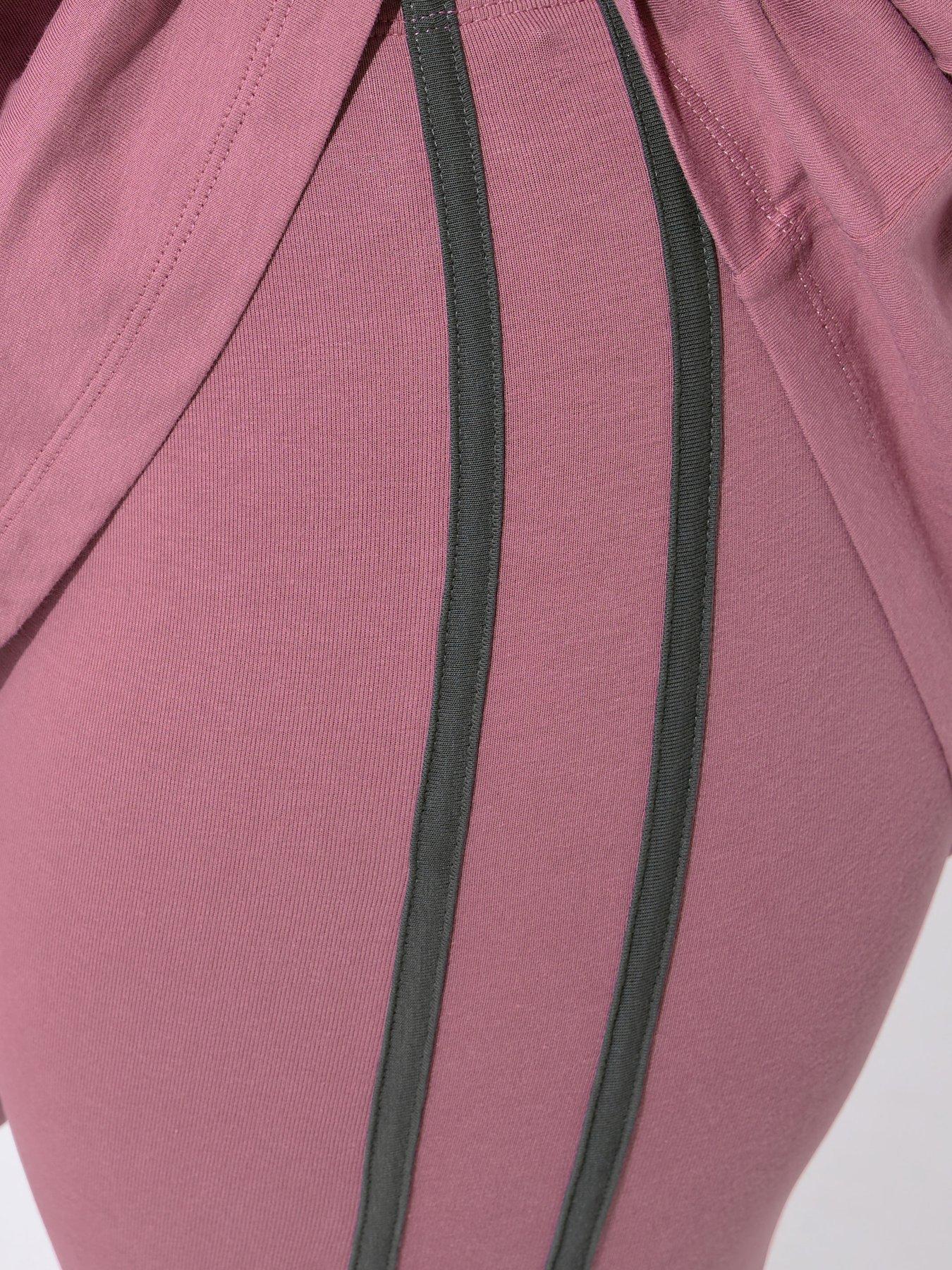  image of yours-curve-active-side-stripe-leggings-pink