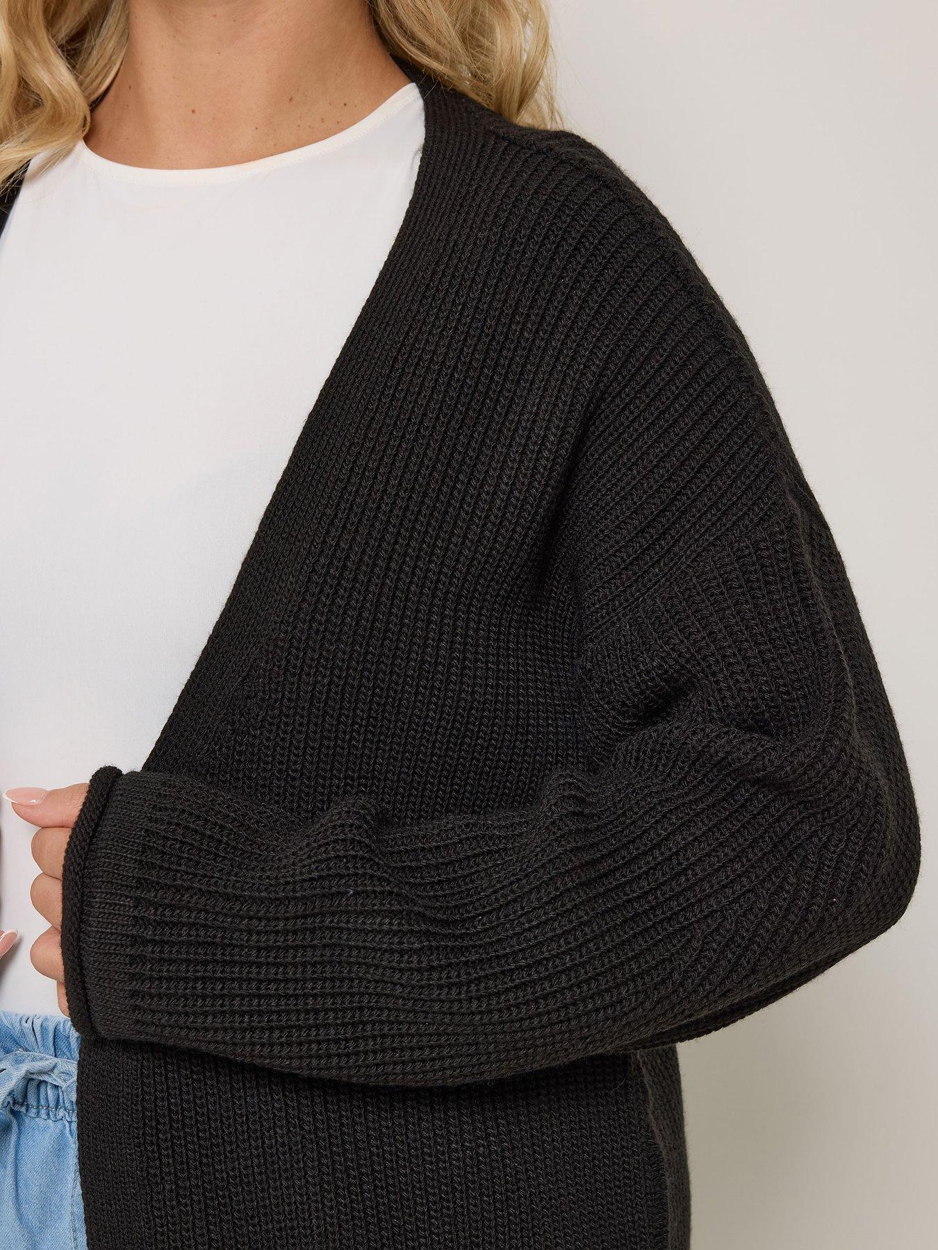  image of yours-curve-maxi-cardigan-black
