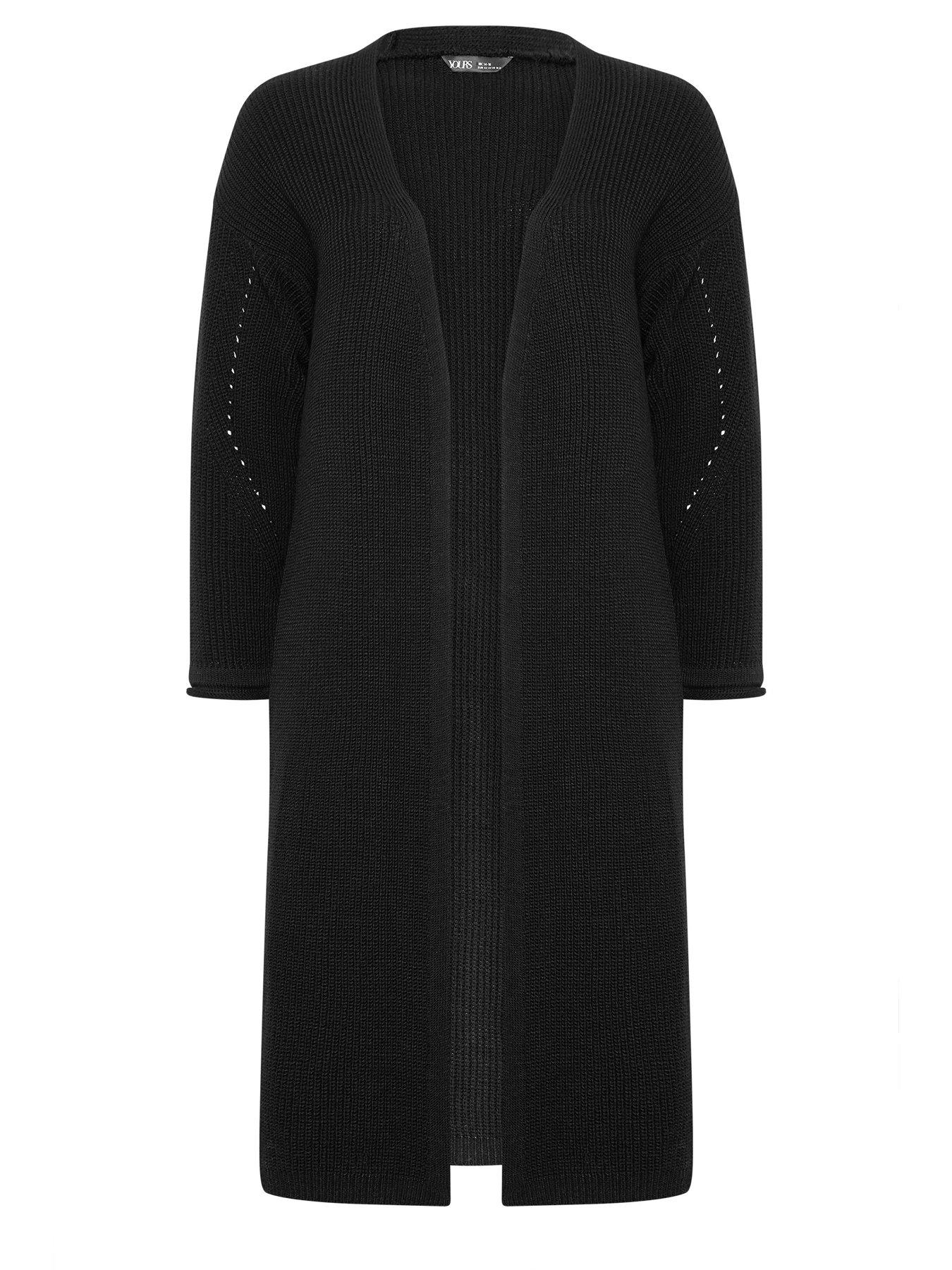  image of yours-curve-maxi-cardigan-black